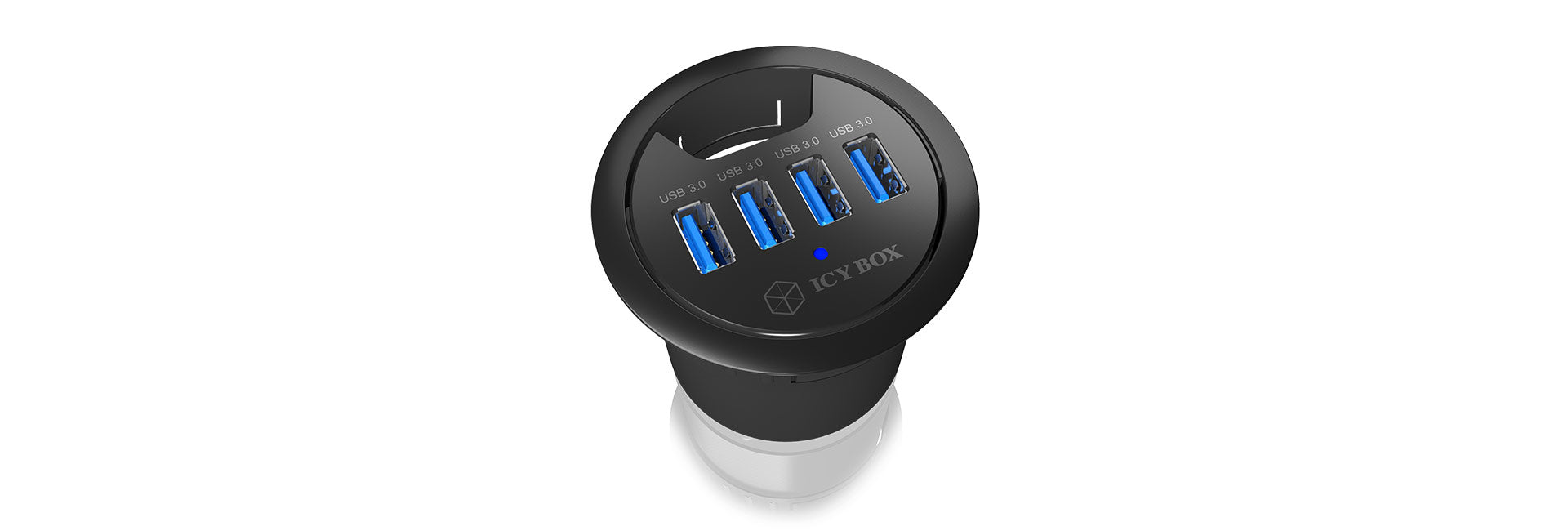 ICY BOX IB-Hub140 USB-Hub – USB 3.0, 4× USB-A, für Windows/Mac/Linux