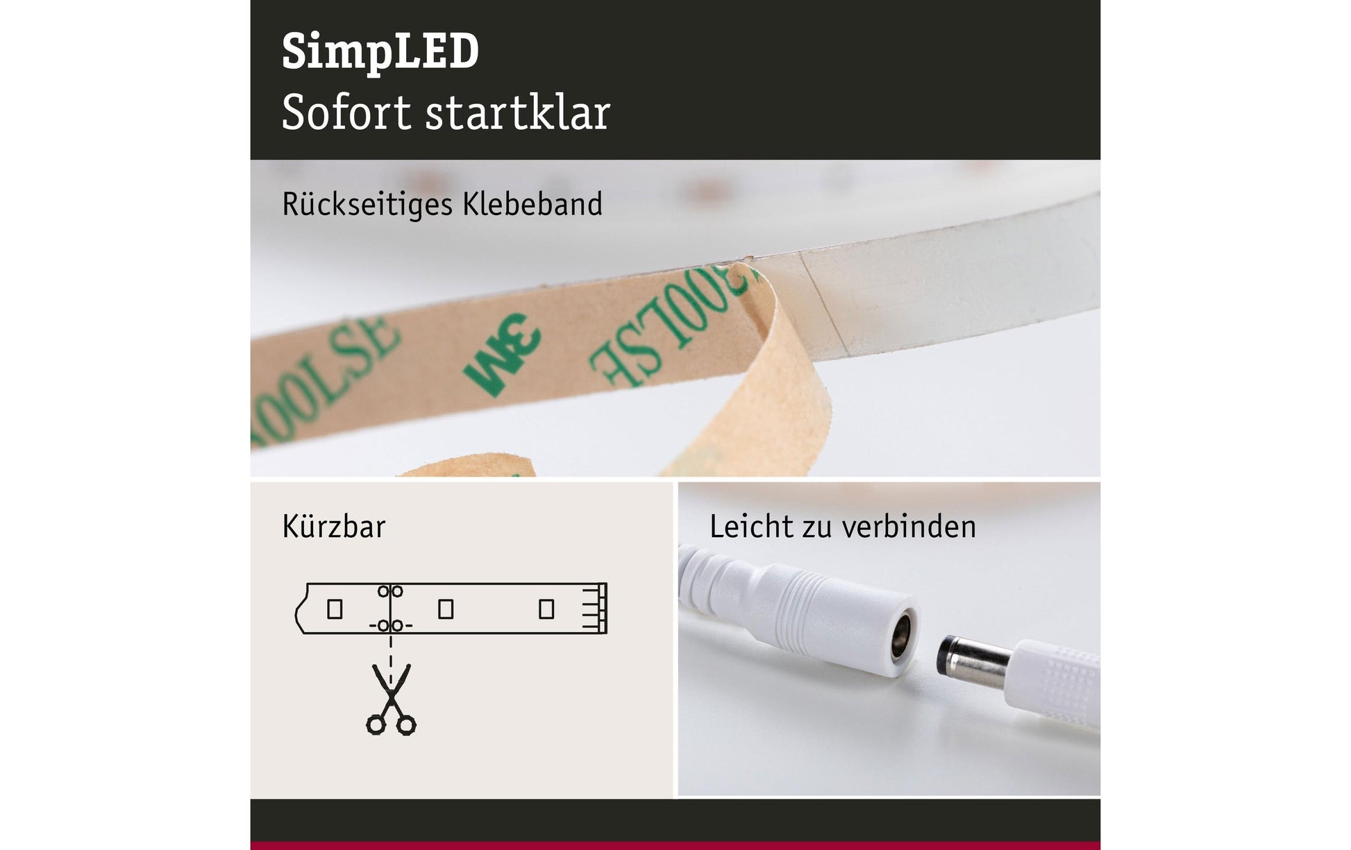 Paulmann LED-Strip – 2er Pack, 7,5 m, 2325 lm, 20 W, 6500 K, nicht dimmbar, weiss, inkl. Netzteil
