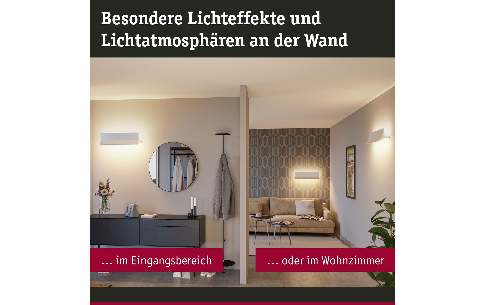 Paulmann Wandleuchte Stine WL – 970 lm, 2700–6500 K, ZigBee, weiss
