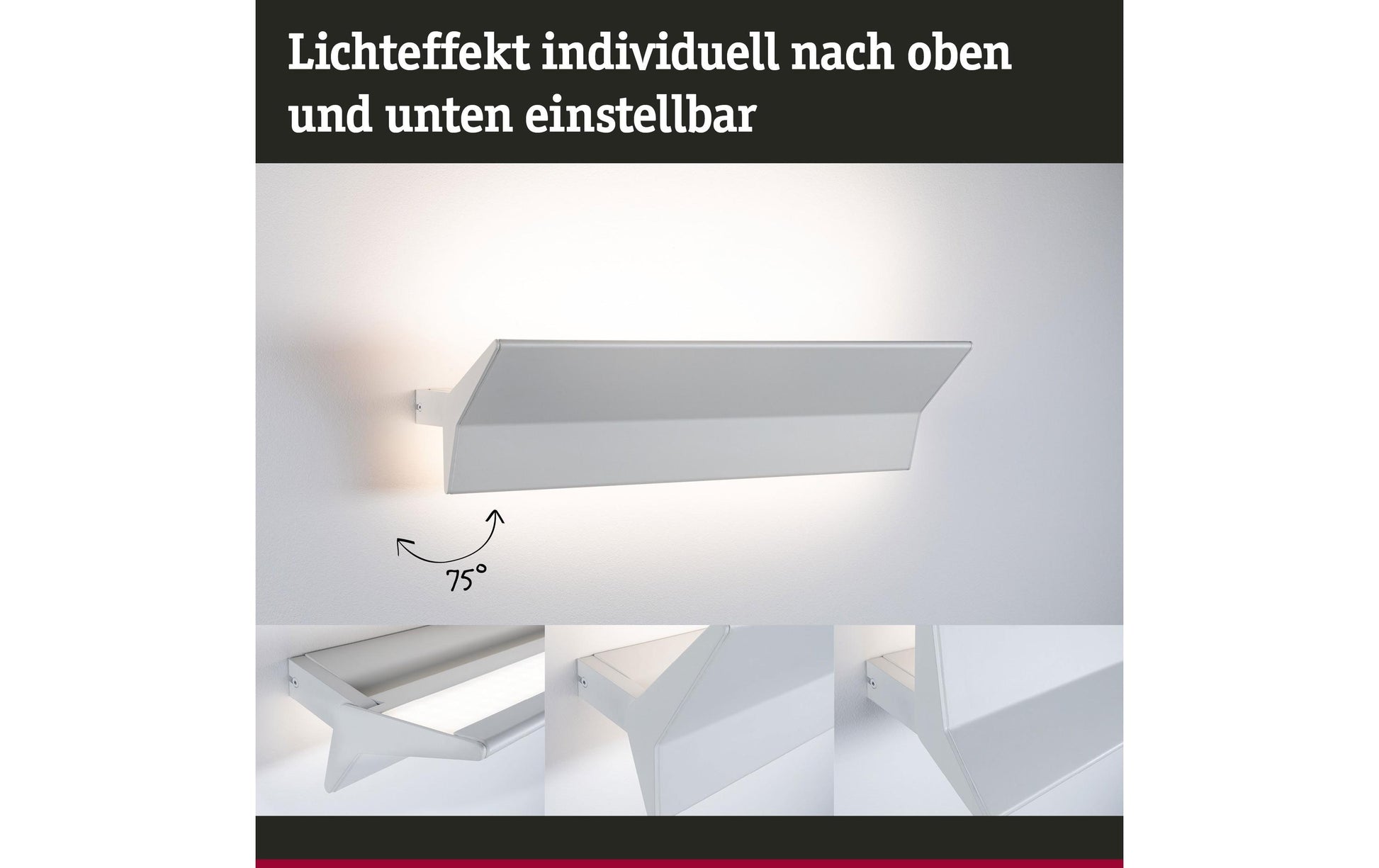 Paulmann Wandleuchte Stine WL – 970 lm, 2700–6500 K, ZigBee, weiss