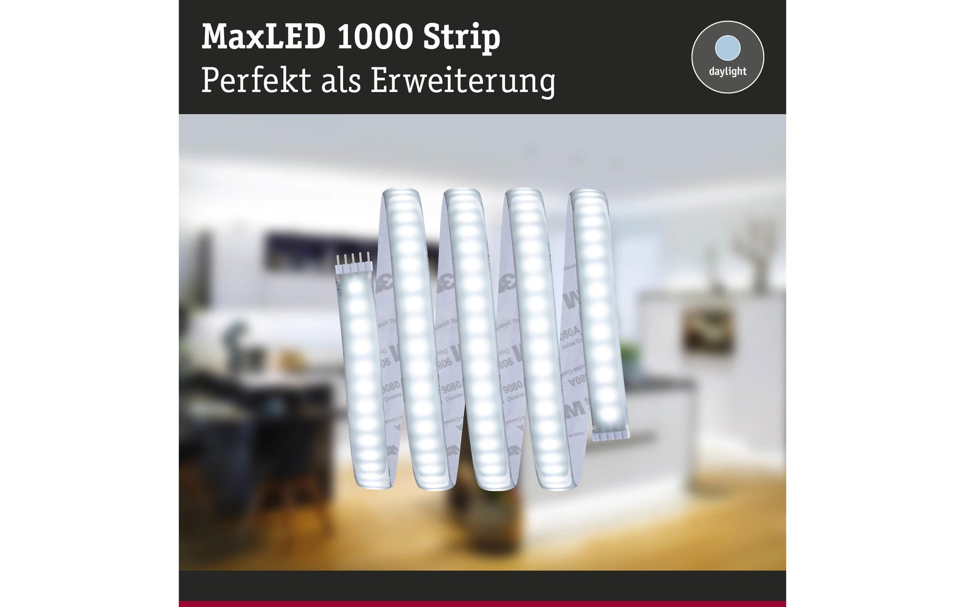 Paulmann LED-Strip 1 m – Kaltweiss 6500 K, 1100 lm, 11,5 W – 1 Stk.