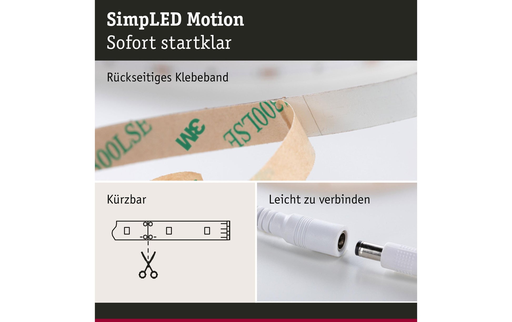 Paulmann LED-Strip – 2er Pack, 7,5 m, 494 lm, 15 W, RGB, dimmbar, weiss, Fernbedienung, inkl. Netzteil