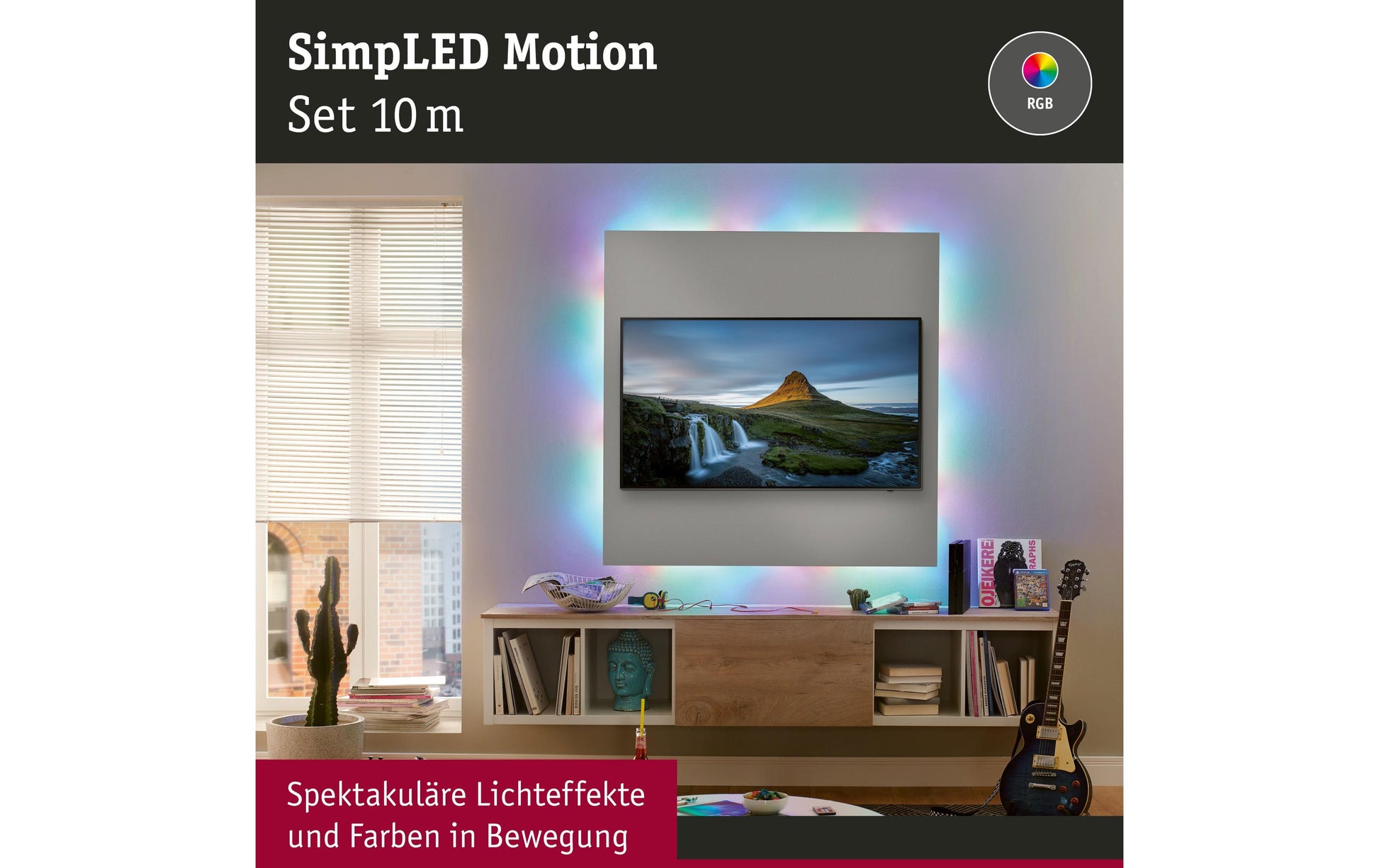 Paulmann LED-Strip – 2er Pack, 10 m, 650 lm, 17 W, RGB, dimmbar, weiss, Fernbedienung