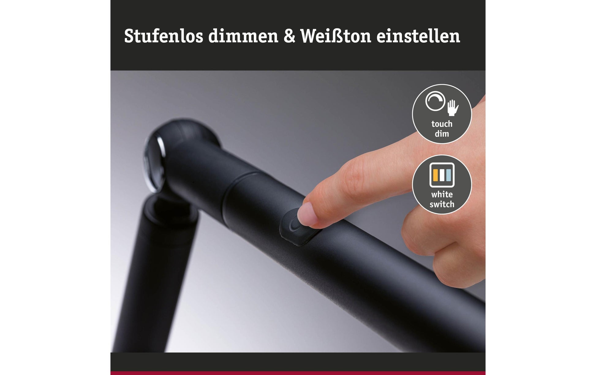 Paulmann FlexBar Tischleuchte – 700 lm, 10,6 W, 3000–6500 K, dimmbar, weiss, variable Farbtemperatur