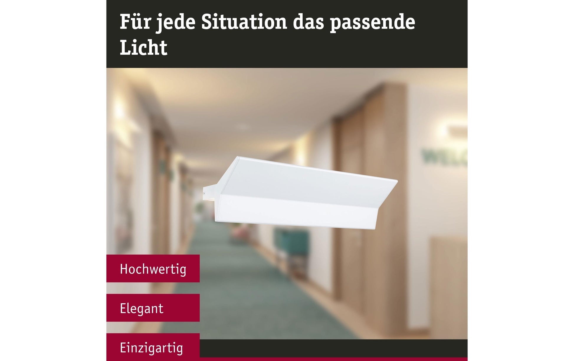 Paulmann Wandleuchte Stine WL – 970 lm, 2700–6500 K, ZigBee, weiss