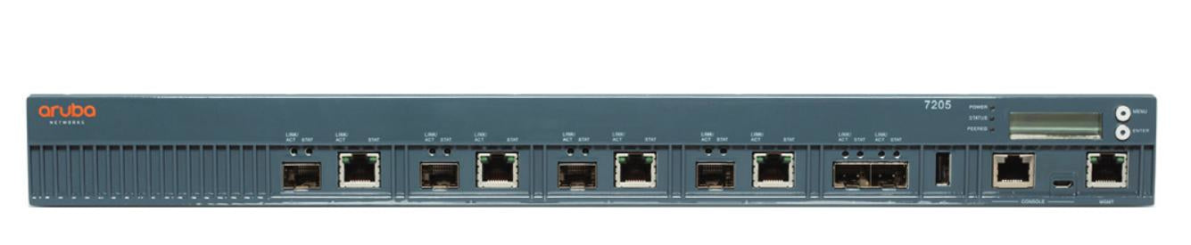HPE Aruba 7205 RW FIPS/TAA – Enterprise-Router, 40 Gbit/s Firewall-Durchsatz, 4x LAN (10GbE), 2x SFP, 1U Rack