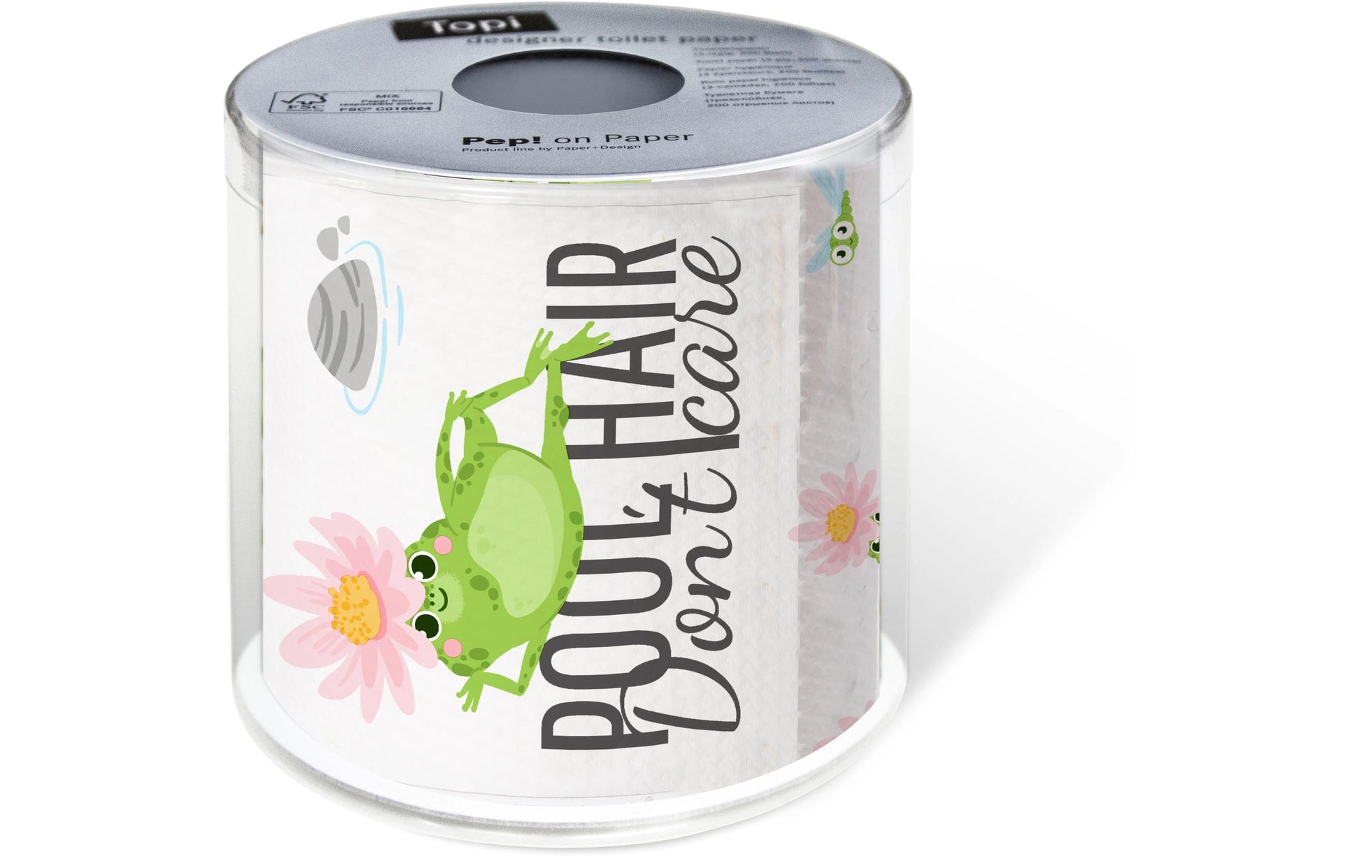 Paper + Design Motiv-Toilettenpapier – 3-lagig, Blattgrösse 109 × 105 mm, 200 Blatt/Rolle – 1 Rolle