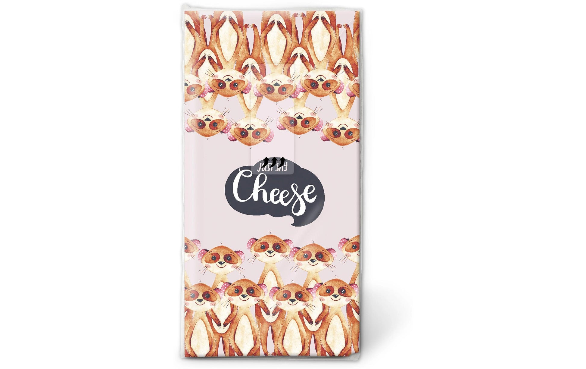 Paper + Design Taschentücher Say Cheese – 4-lagig, 215 × 220 mm – 10 Taschentücher – FSC, Nordic Swan
