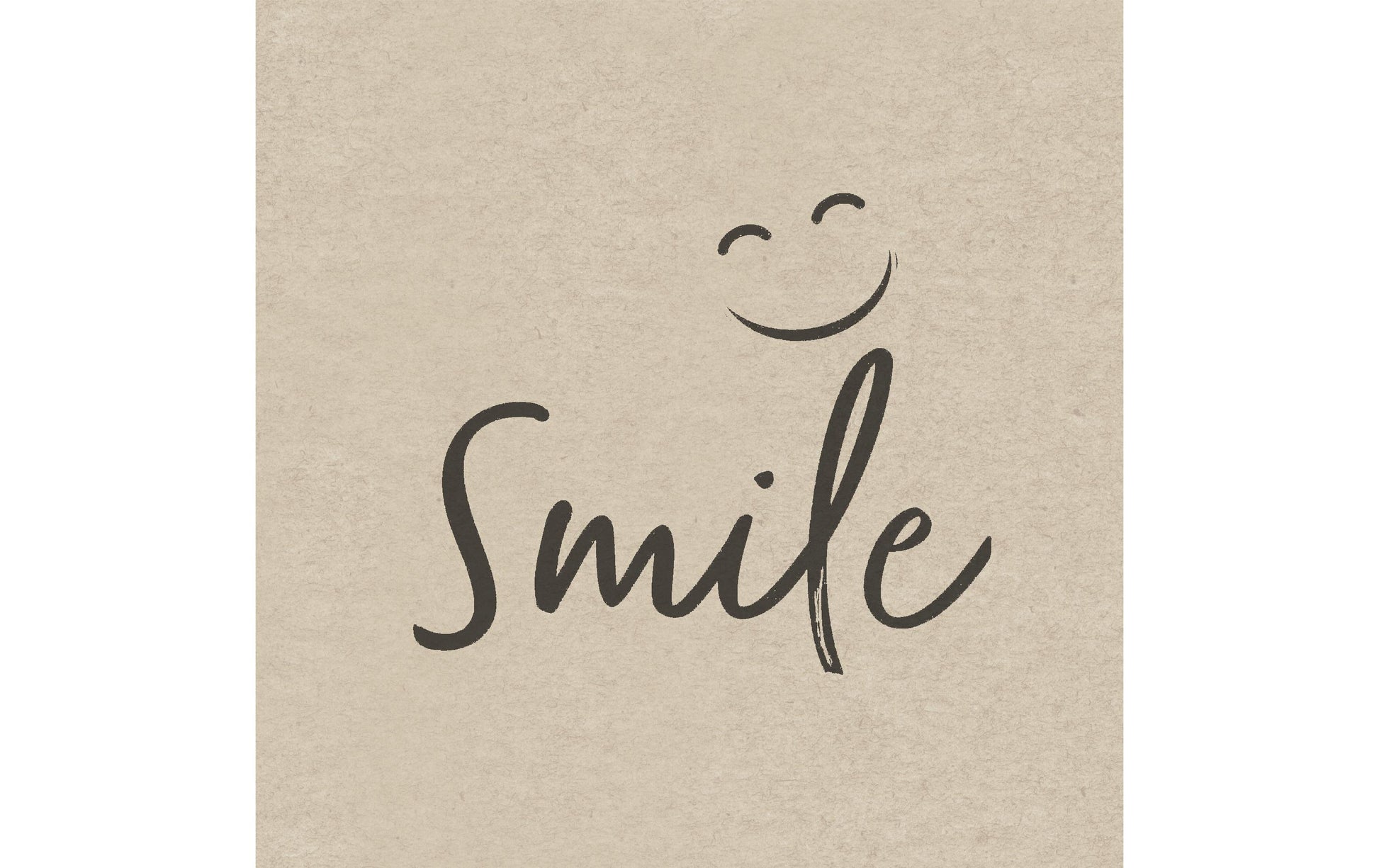 Paper + Design Servietten Natural Smile – 33 × 33 cm, 3-lagig – 25 Stück