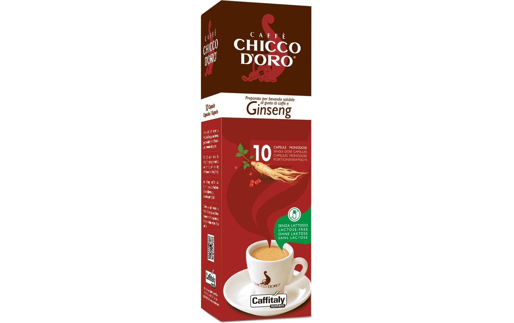 Chicco d'Oro Ginseng-Kapseln für Caffitaly – Café Crème, 10 Kapseln