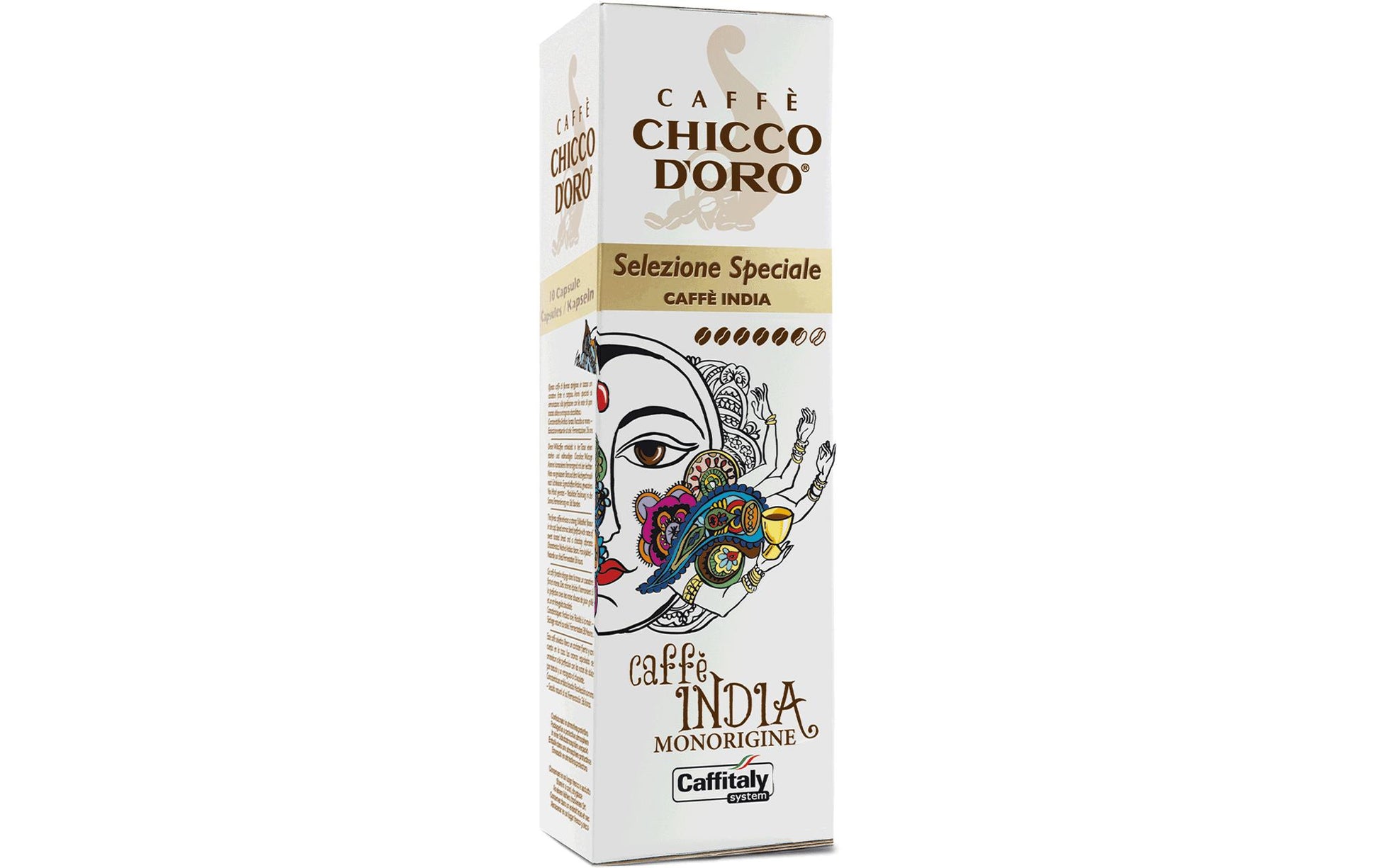 Chicco d'Oro Caffé India – Kapseln für Caffitaly – Café Crème, 10 Kapseln