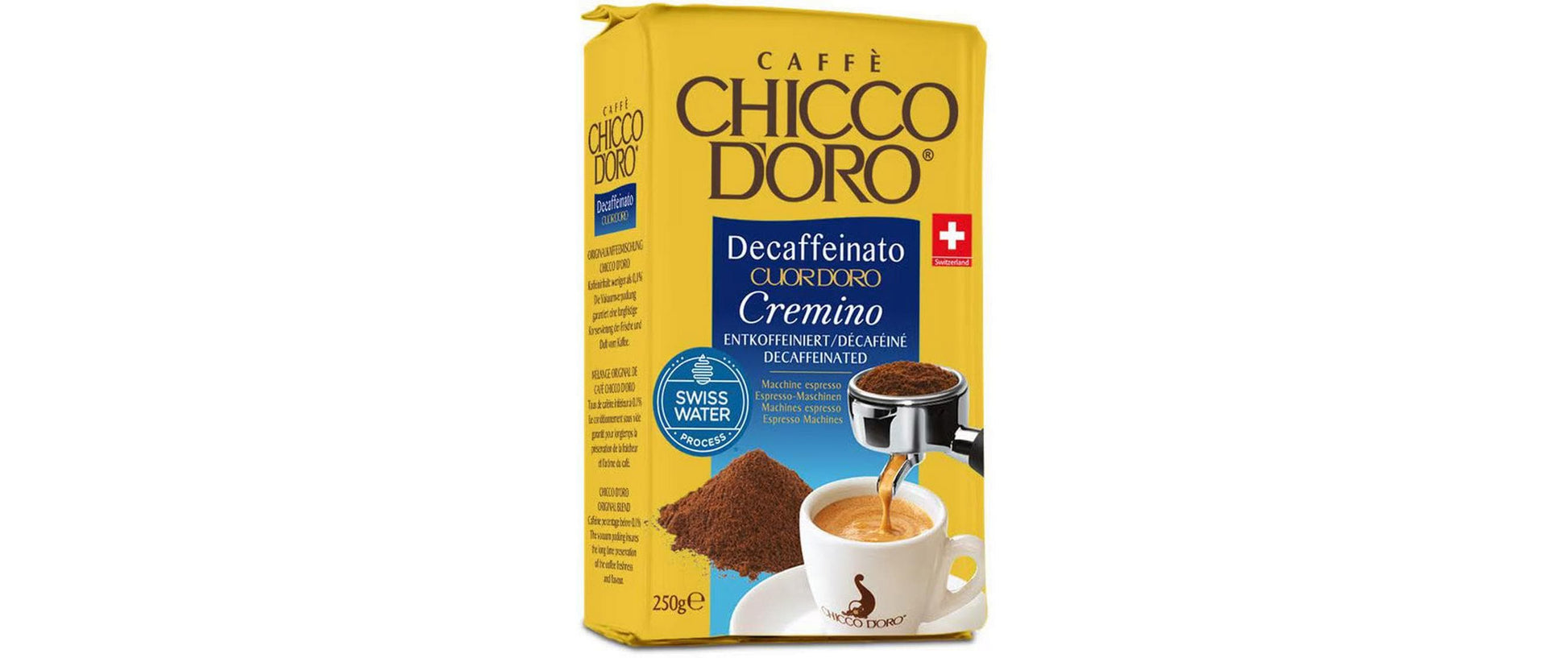 Chicco d'Oro Caffè Cuor d'Oro Cremino – Kaffeebohnen – Espresso, entkoffeiniert, Arabica/Robusta, 250 g