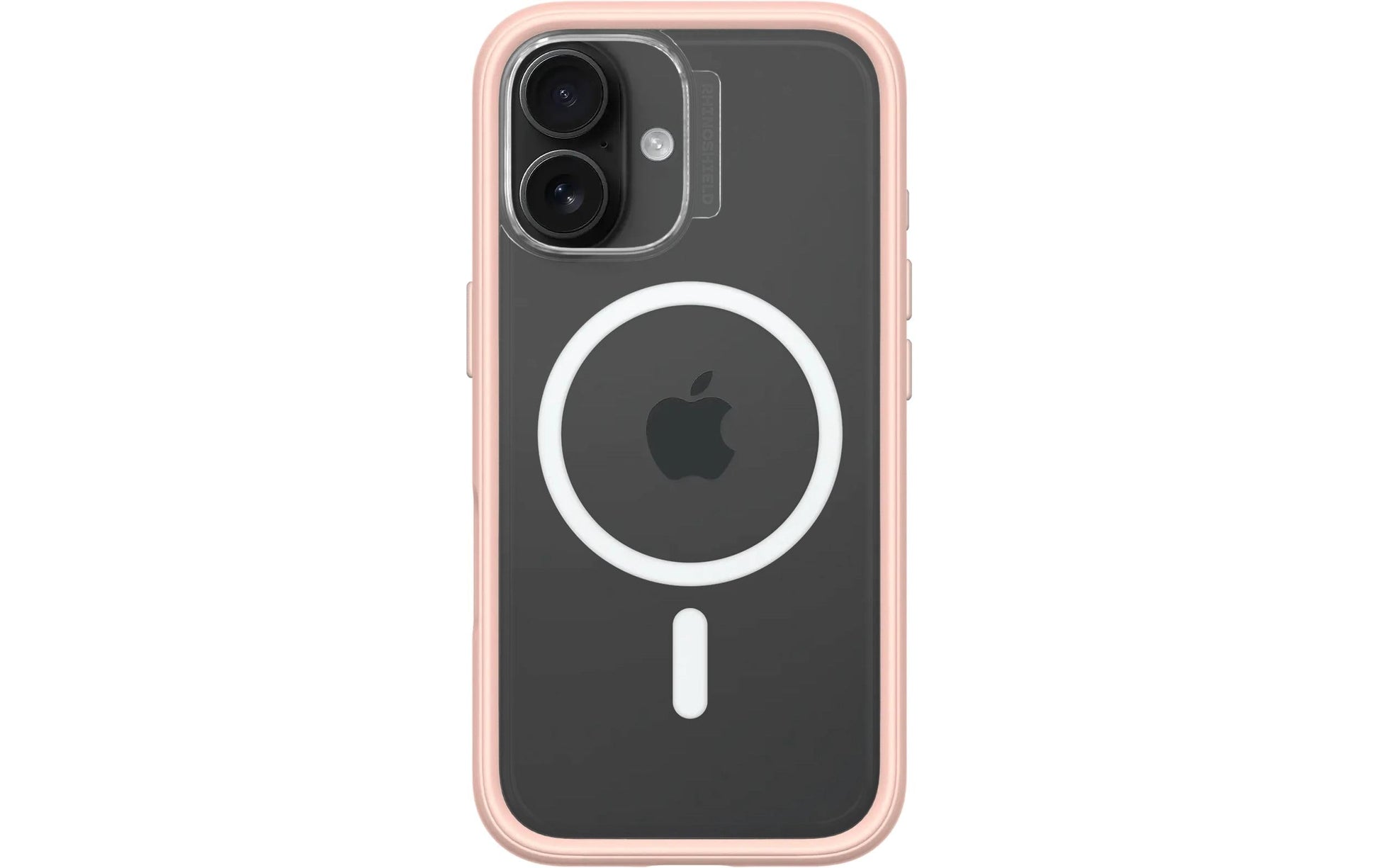RhinoShield Backcover – für Apple iPhone 16 – rosa/transparent – Acryl/TPE – MagSafe-kompatibel