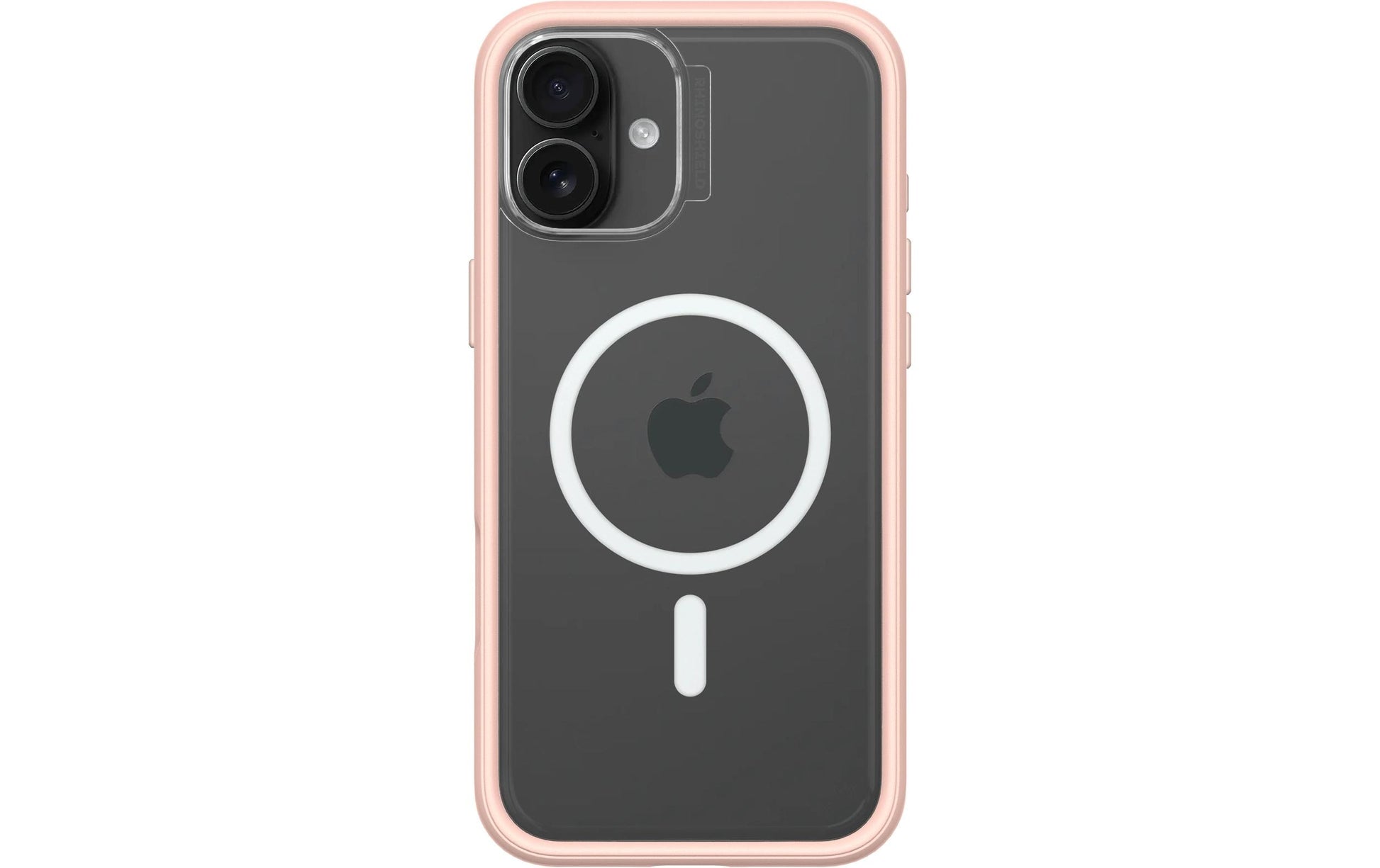 RhinoShield Backcover – für Apple iPhone 16 Plus – rosa/transparent – MagSafe-kompatibel