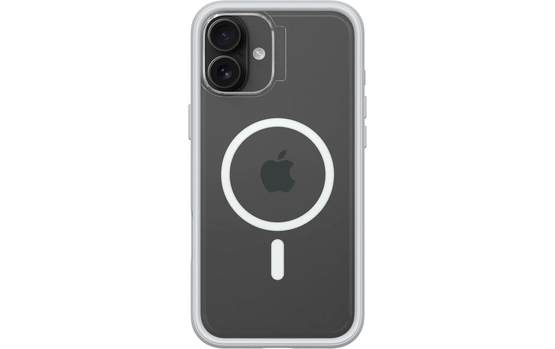 RhinoShield Mod NX Backcover – für Apple iPhone 16 Plus, Acryl+TPE, Platingrau, bis 3,5 m Sturzsicher