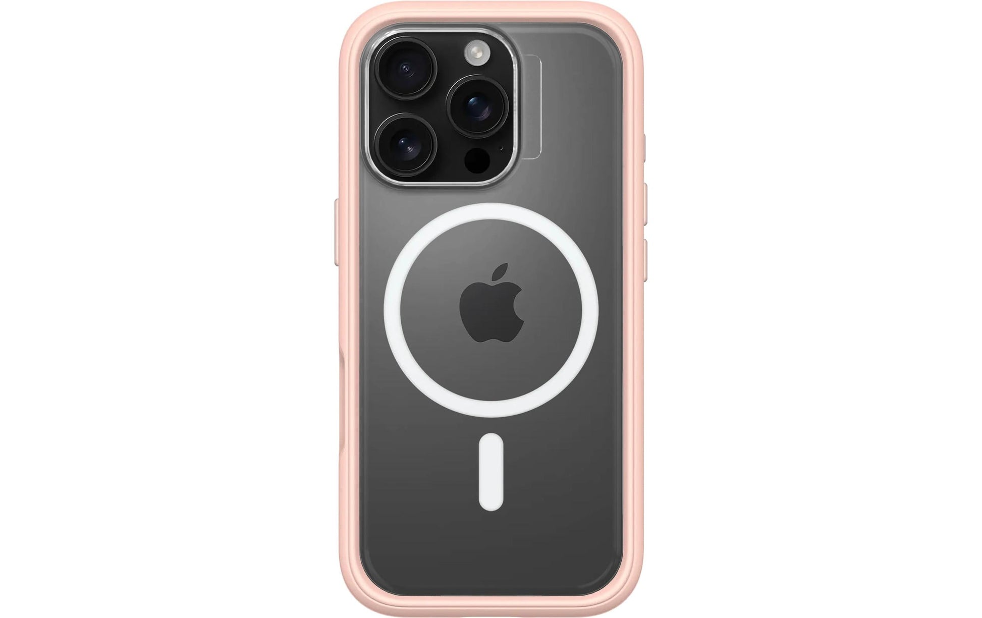 RhinoShield Backcover – für Apple iPhone 16 Pro – rosa/transparent – MagSafe-kompatibel