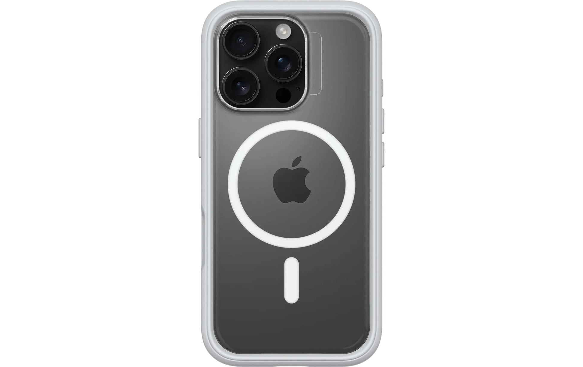 RhinoShield Backcover – für Apple iPhone 16 Pro – grau/transparent – MagSafe kompatibel, stossdämpfend