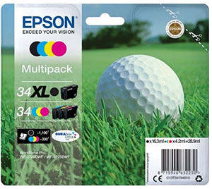 Epson T3479 Tintenpatronen-Multipack, Schwarz/Cyan/Magenta/Gelb (Original)