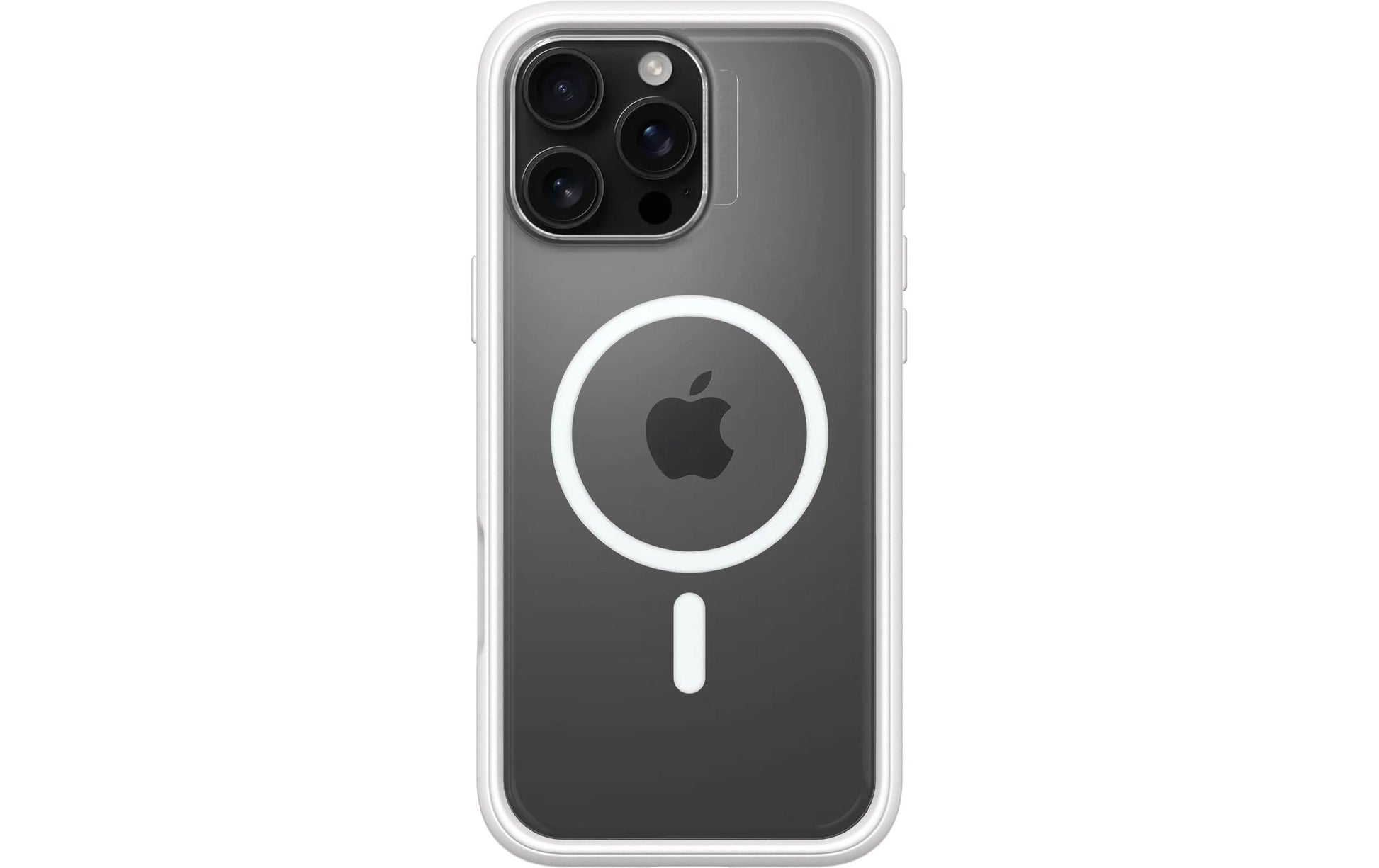 RhinoShield Backcover – für Apple iPhone 16 Pro Max – transparent/weiss – MagSafe-kompatibel