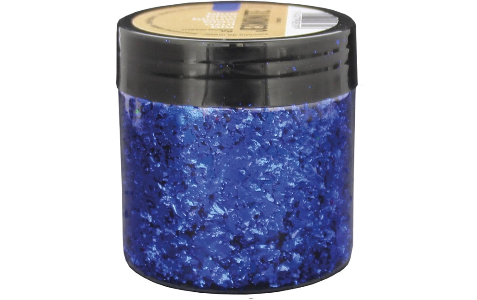 Jesmonite Dekosteine/Dekogranulat, Metallflocken, Blau, Metallic, 5 g