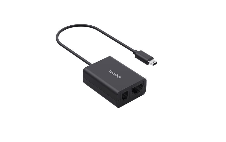 Yealink EHS62 – EHS-Adapter – Micro-USB-B/RJ-9 – für Yealink WH63 E2/WH64/WH68 – schwarz