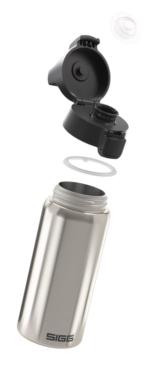 SIGG Shield One Isolierflasche 500 ml – doppelwandig, Edelstahl, Klappdeckel