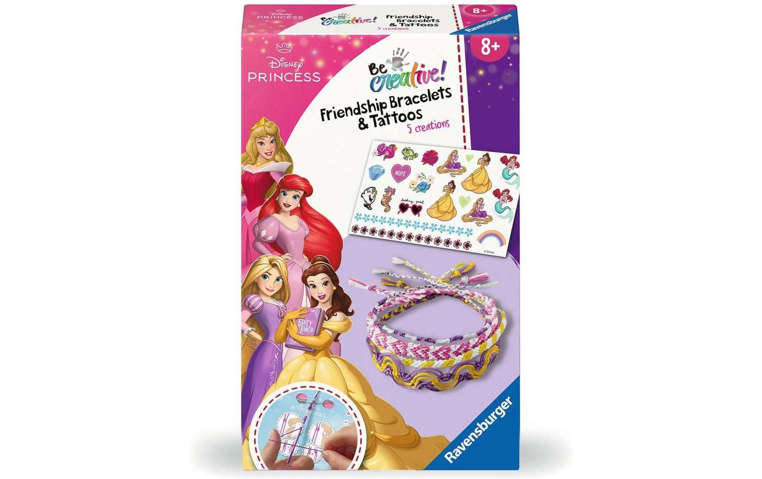 Ravensburger BeCreative – Bastelset (Armbänder) – Disney Princess – ab 8 Jahren