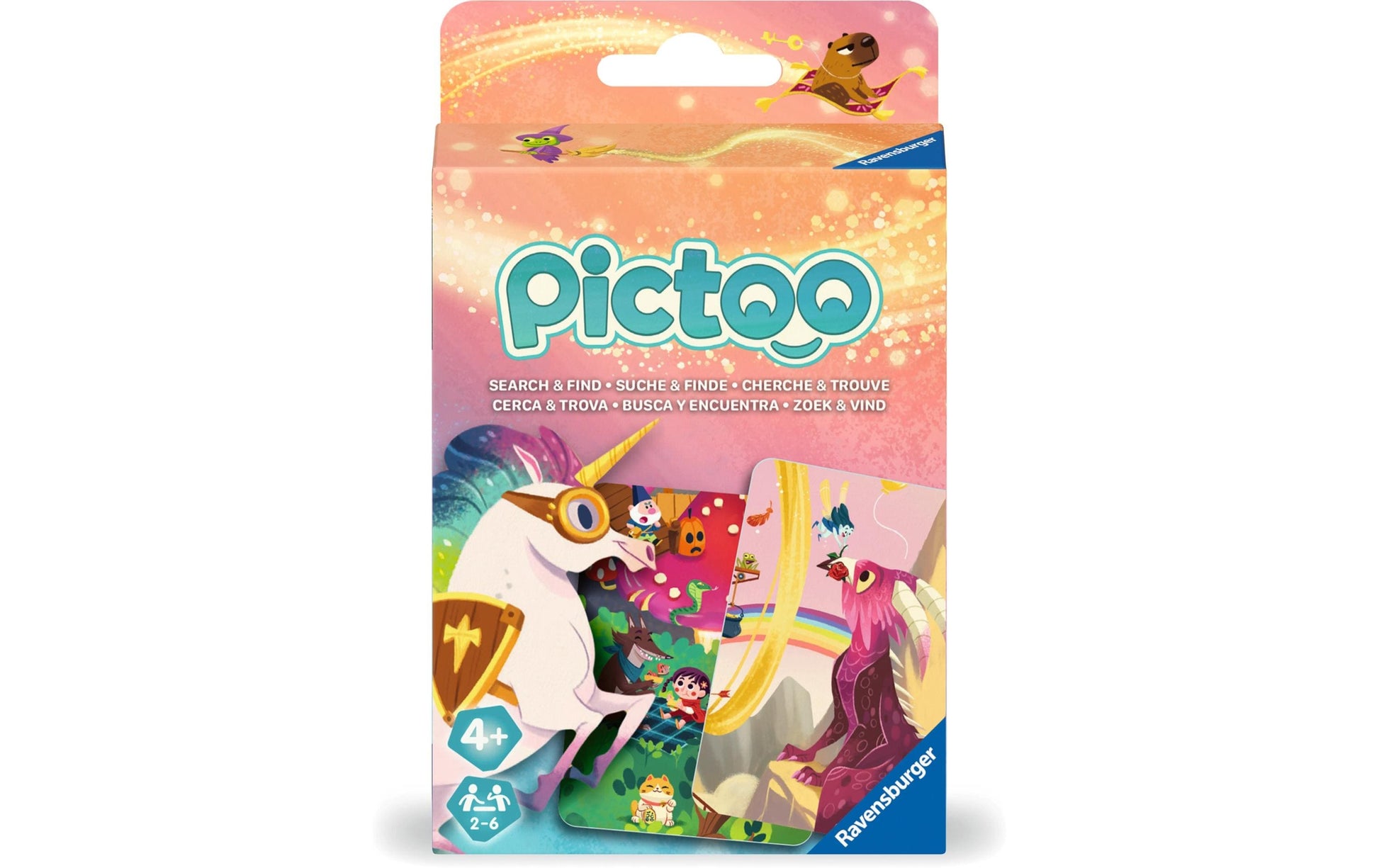 Ravensburger Pictoo Fantasy – Kartenspiel, 2–6 Spieler, ab 4 Jahren, 15 Min., mehrsprachig