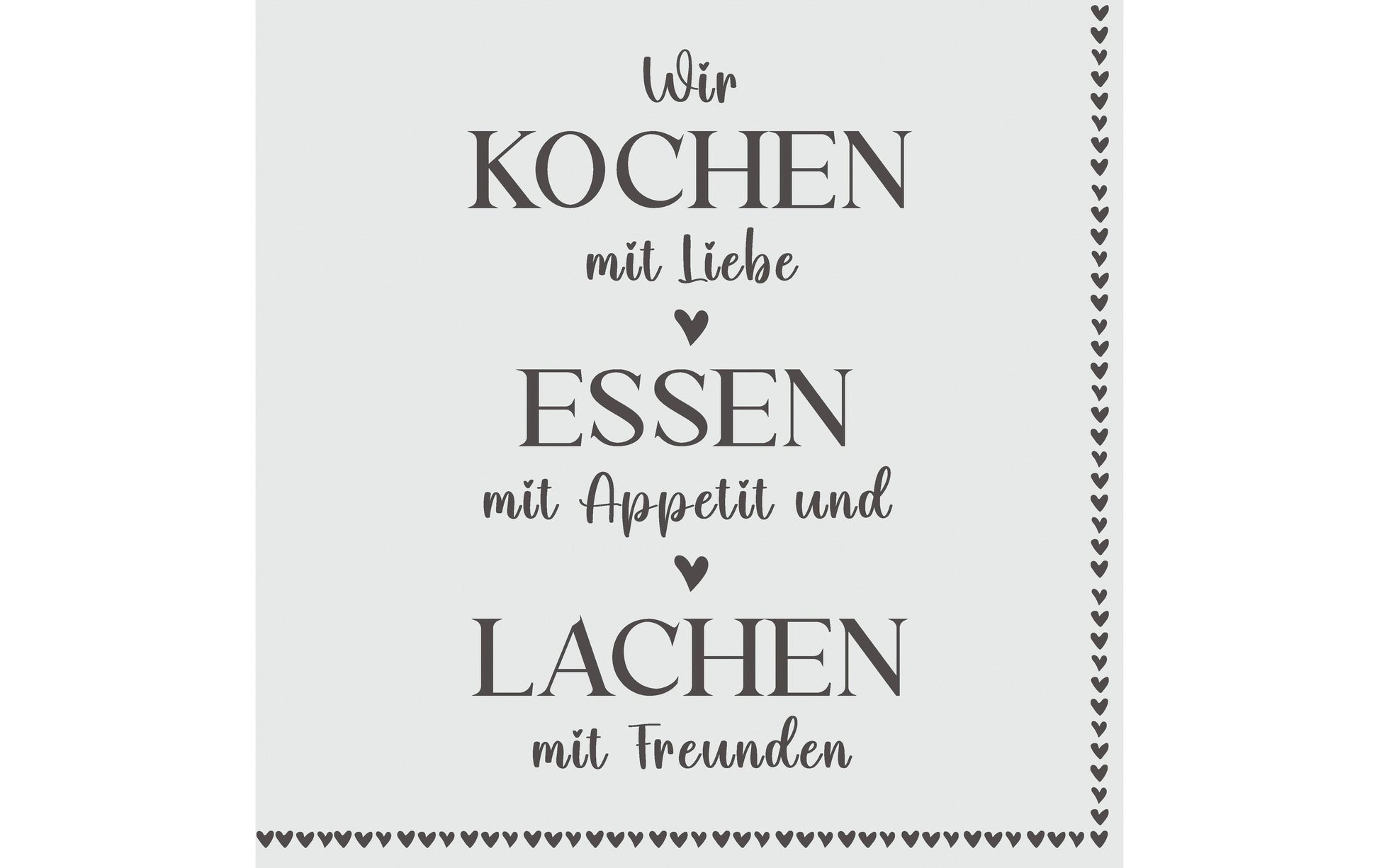 Paper + Design Servietten Cook & Eat weiss – 33 × 33 cm, 3-lagig – 20 Stück