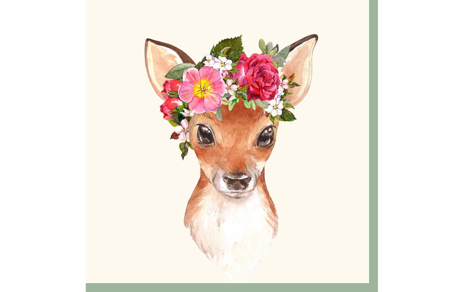 Paper + Design Servietten Reh mehrfarbig – 33 × 33 cm, 3-lagig – 20 Stück