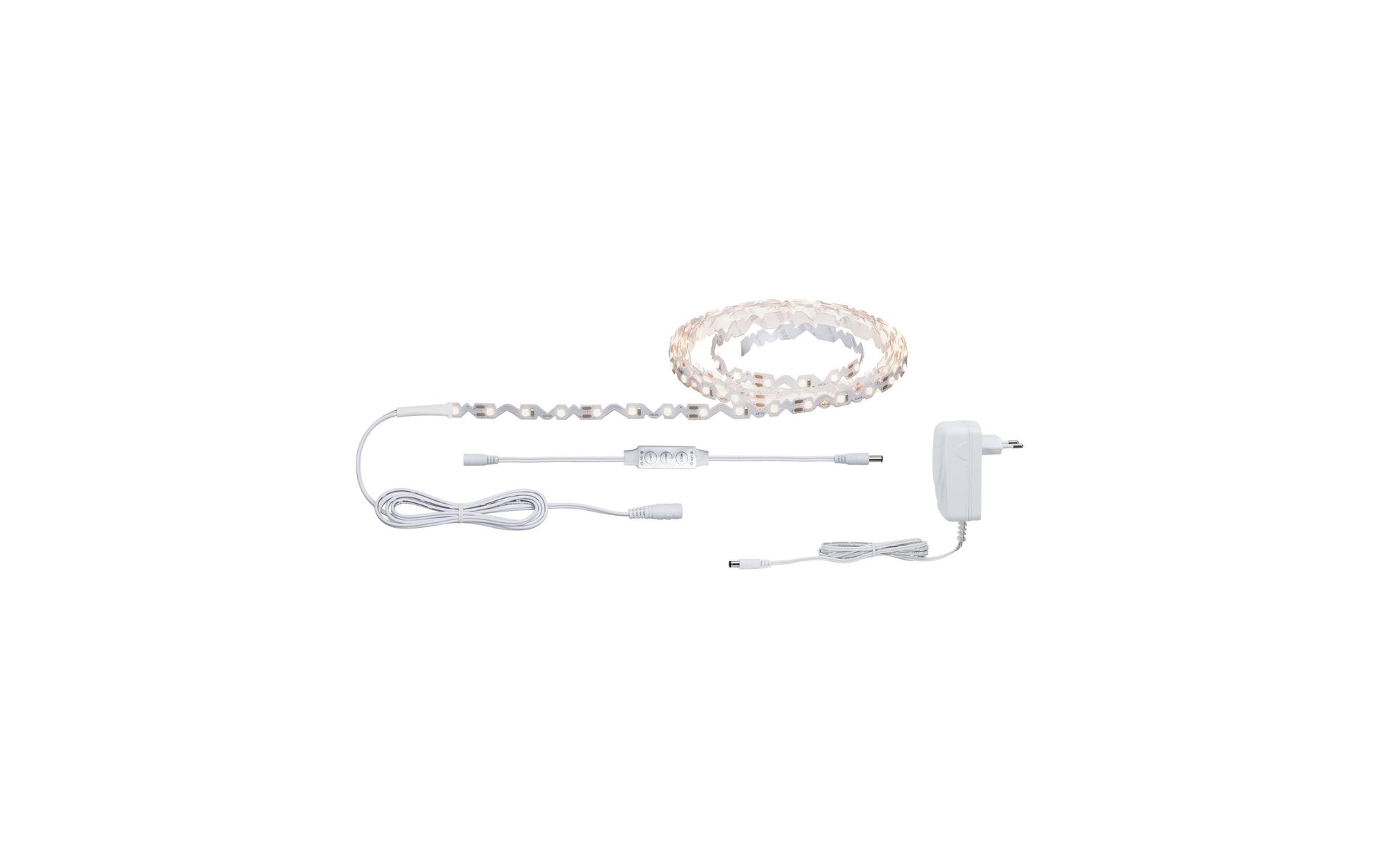 Paulmann LED-Strip FlexLED 3D – 3 m, 960 lm, 8 W, 3000 K, dimmbar, inkl. Netzteil, weiss