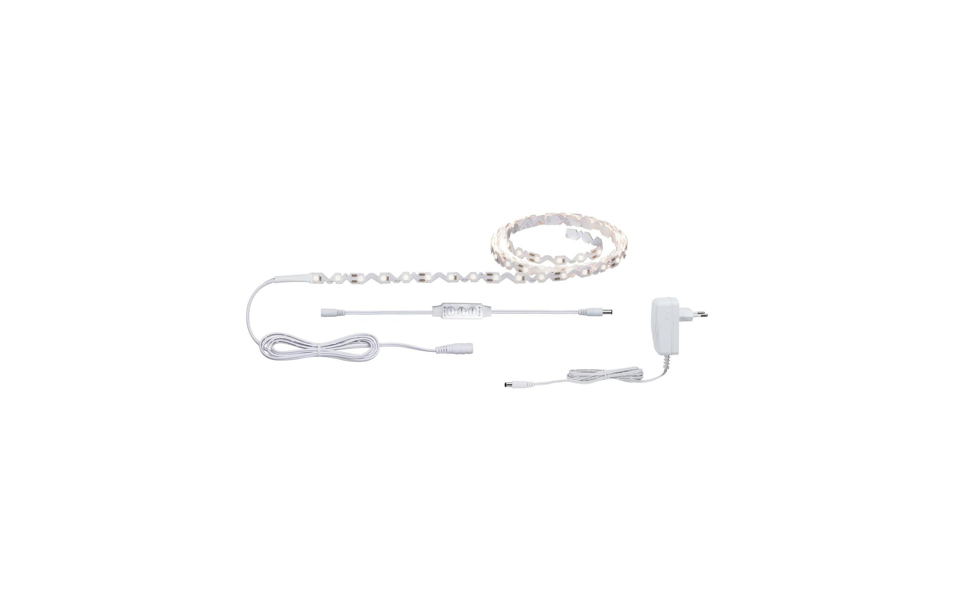 Paulmann LED-Strip FlexLED 3D – 1,5 m, 480 lm, 5 W, 3000 K, dimmbar, weiss, inkl. Netzteil