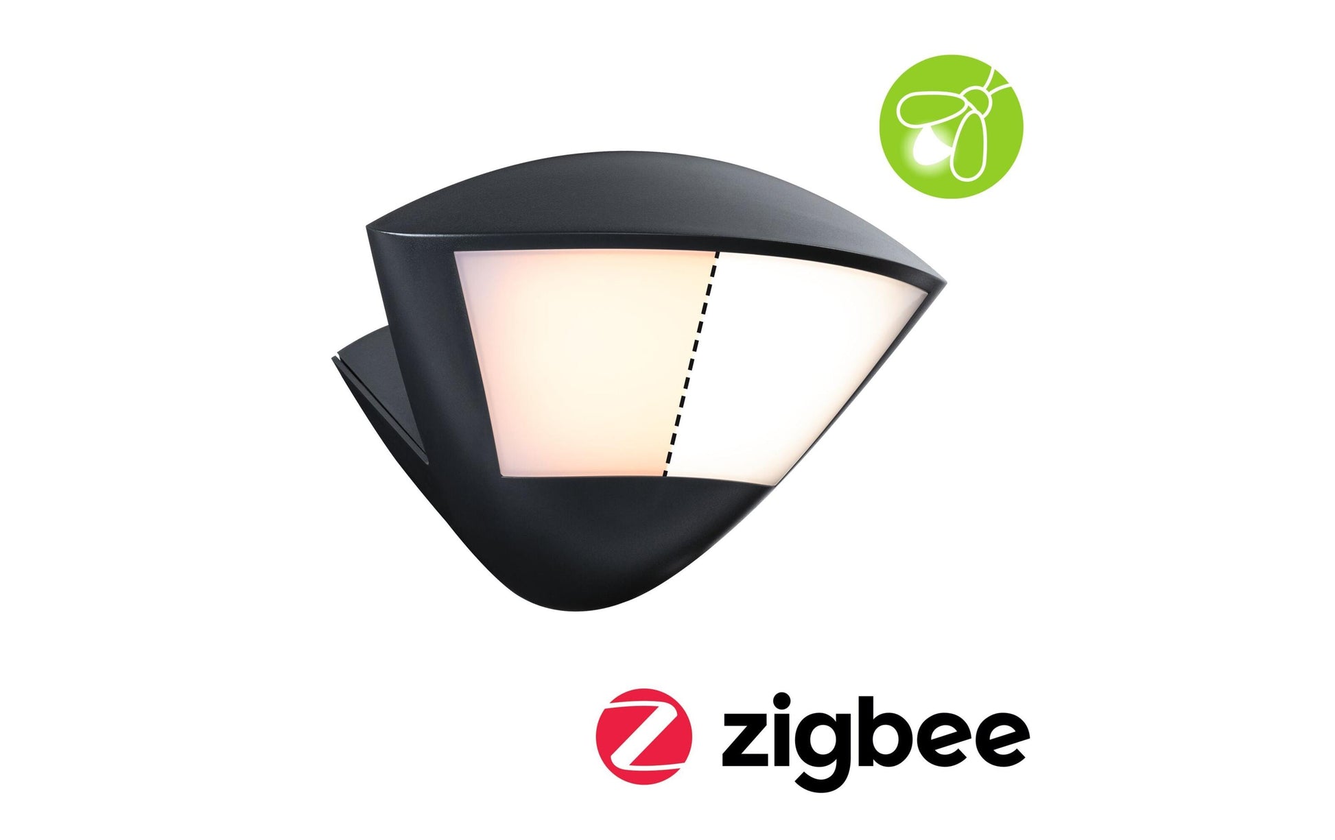 Paulmann Aussenwandleuchte – IP44 – Netzbetrieb – für ZigBee 3.0 – mit Bewegungsmelder – Anthrazit, Aluminium