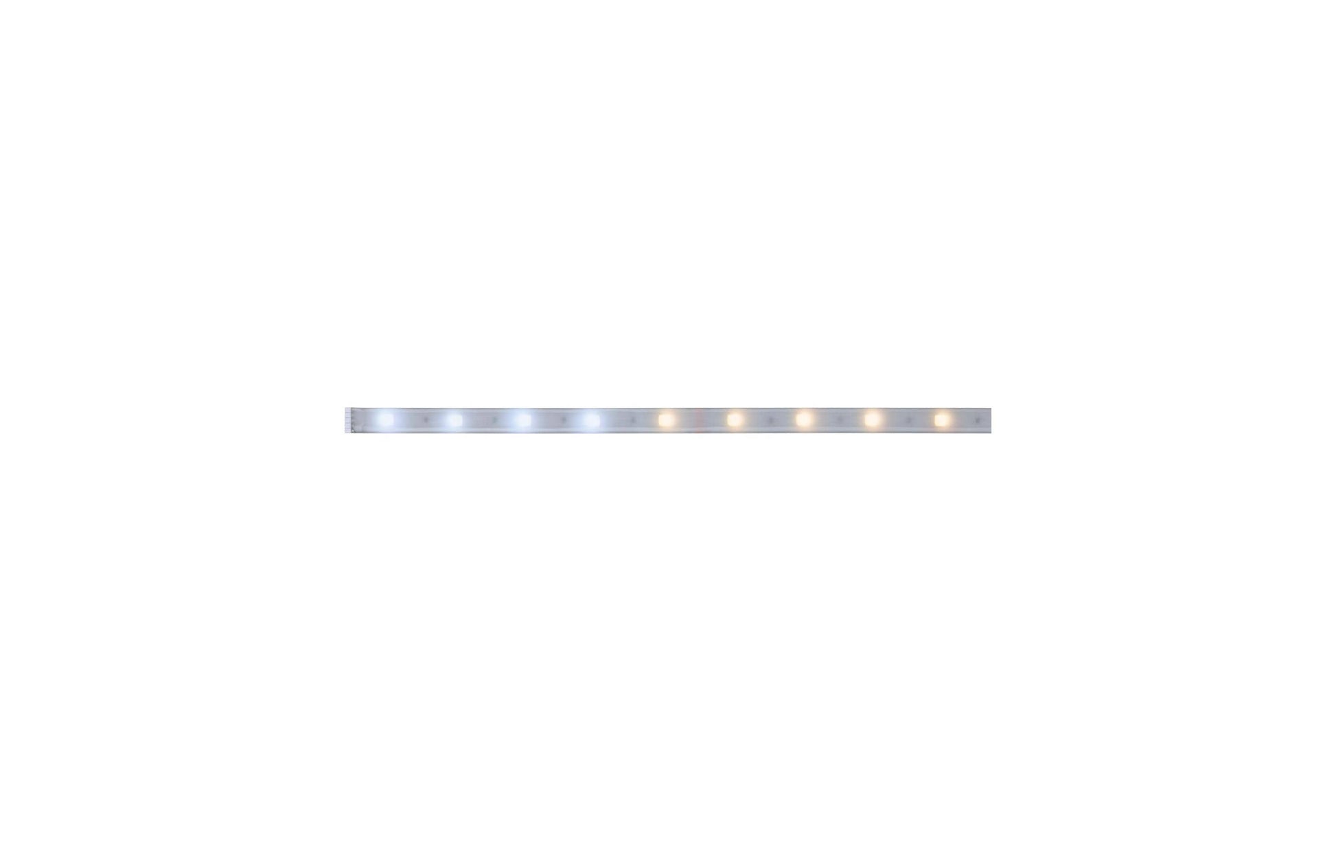 Paulmann LED-Strip – 1 m, 270 lm, 4 W, 2700–6500 K, dimmbar, IP44, weiss, fest verbaut