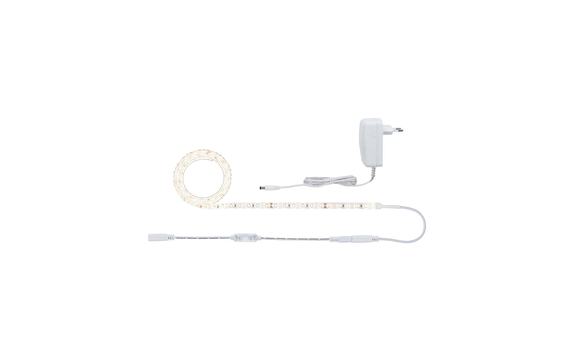 Paulmann LED-Strip – 1,5 m, 1650 lm, 17 W, 3000 K, Warmweiss, dimmbar, weiss, inkl. Netzteil