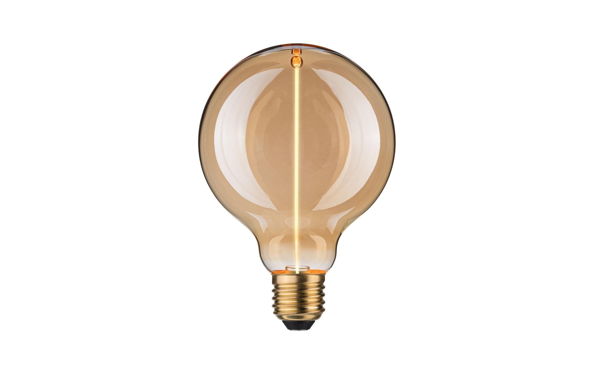 Paulmann Leuchtmittel E27 Globus – Warmweiss 1800 K, 140 lm, 2,8 W – IP20 – 1 Stk. – Gold, Glas