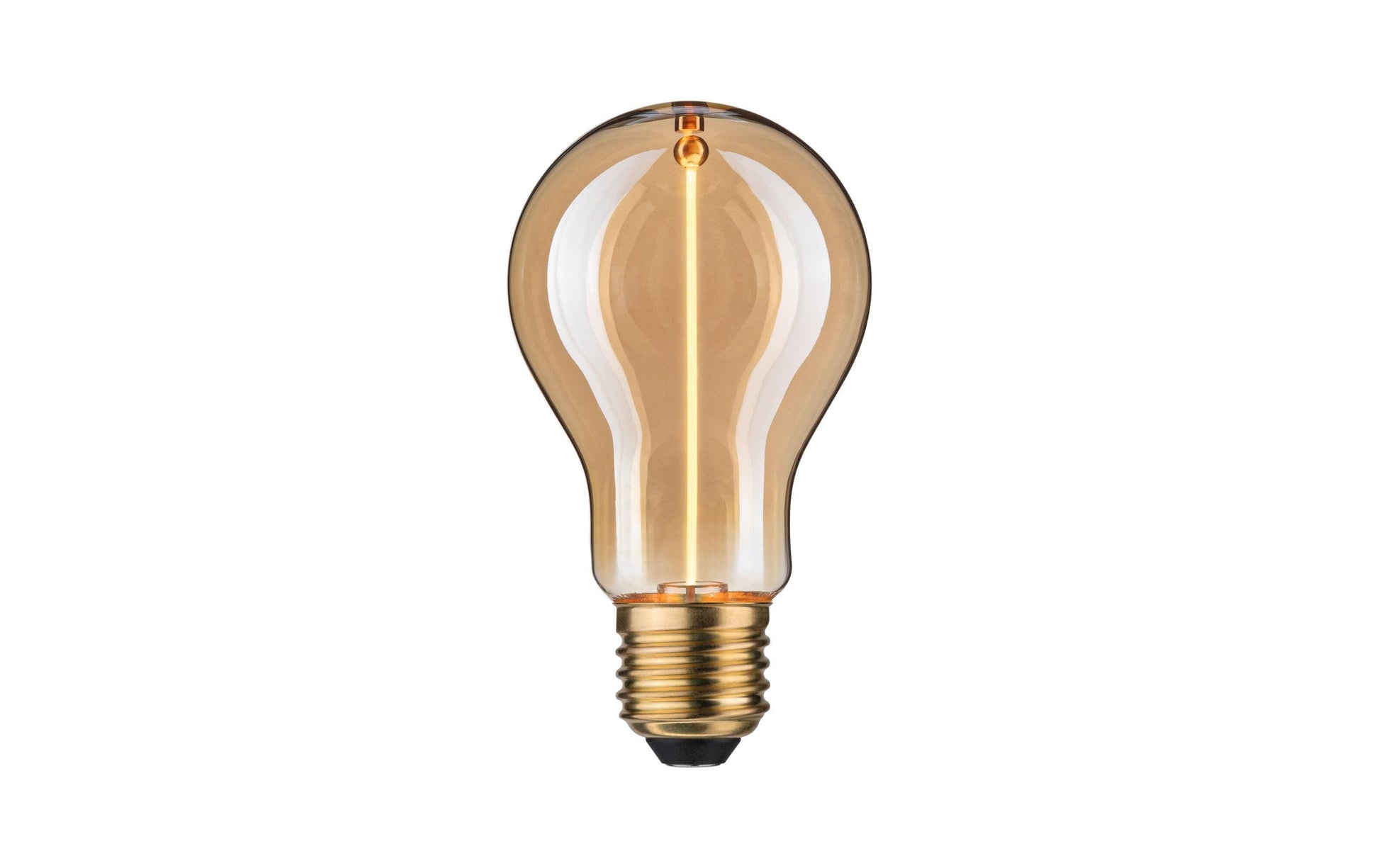 Paulmann LED-Leuchtmittel E27 Birnenform – Warmweiss 1800 K, 90 lm, 2,2 W – 1 Stk., Gold/Glas