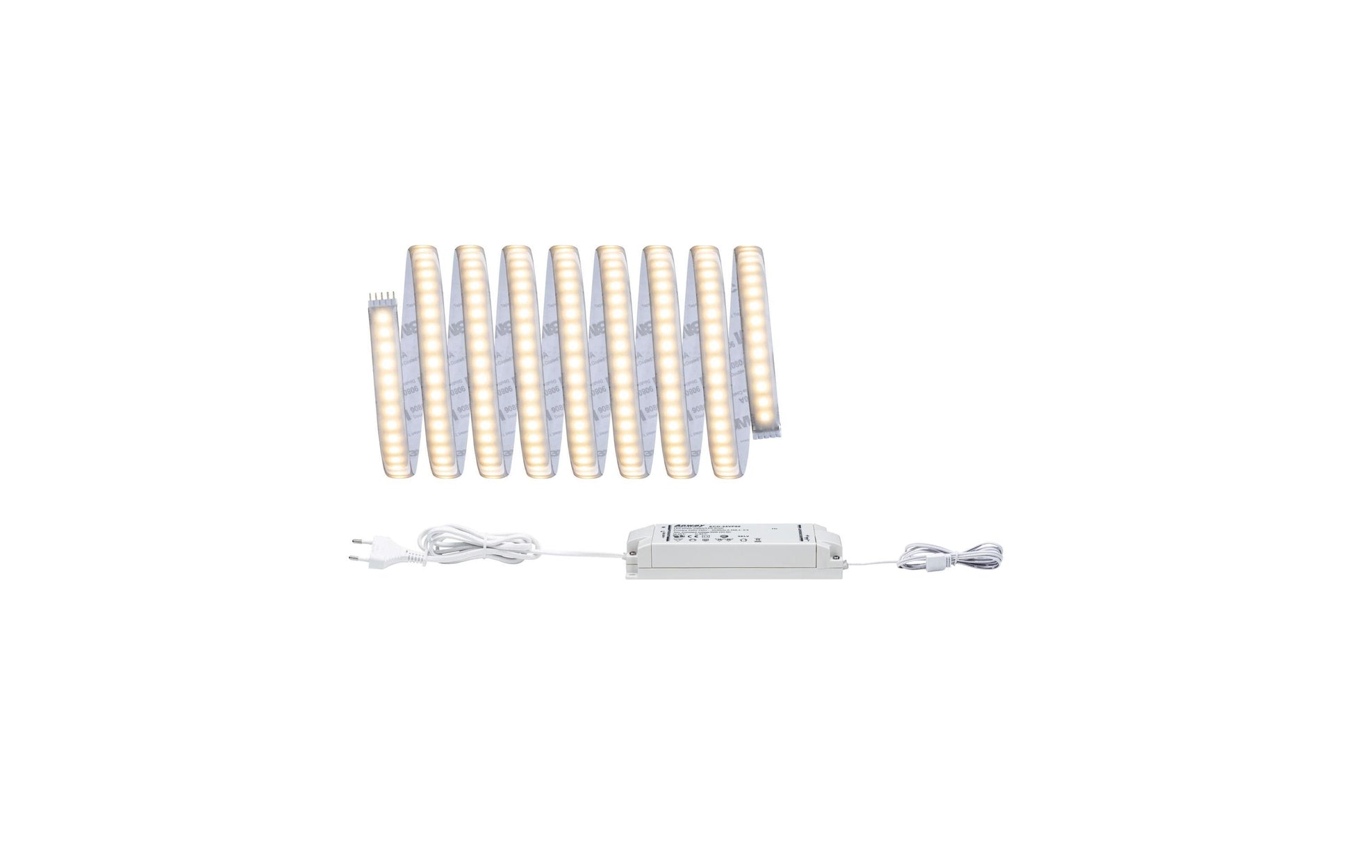 Paulmann LED-Strip MaxLED 1000 – Starterset, 3 m, 3300 lm, 40 W, 2700 K, dimmbar, weiss, inkl. Netzteil