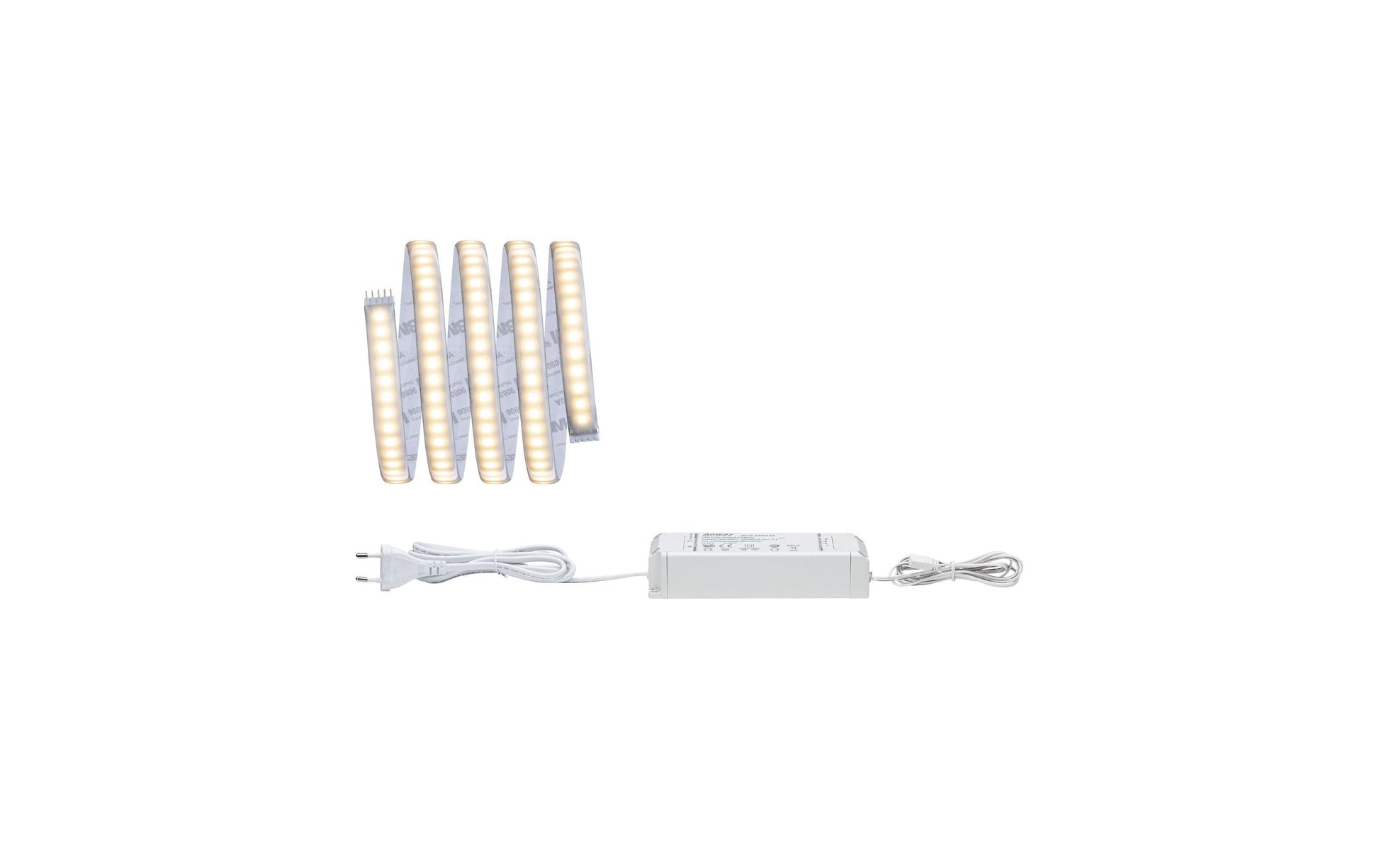 Paulmann LED-Strip – 1,5 m, 1650 lm, 20 W, 2700 K, dimmbar, weiss, mit Netzteil