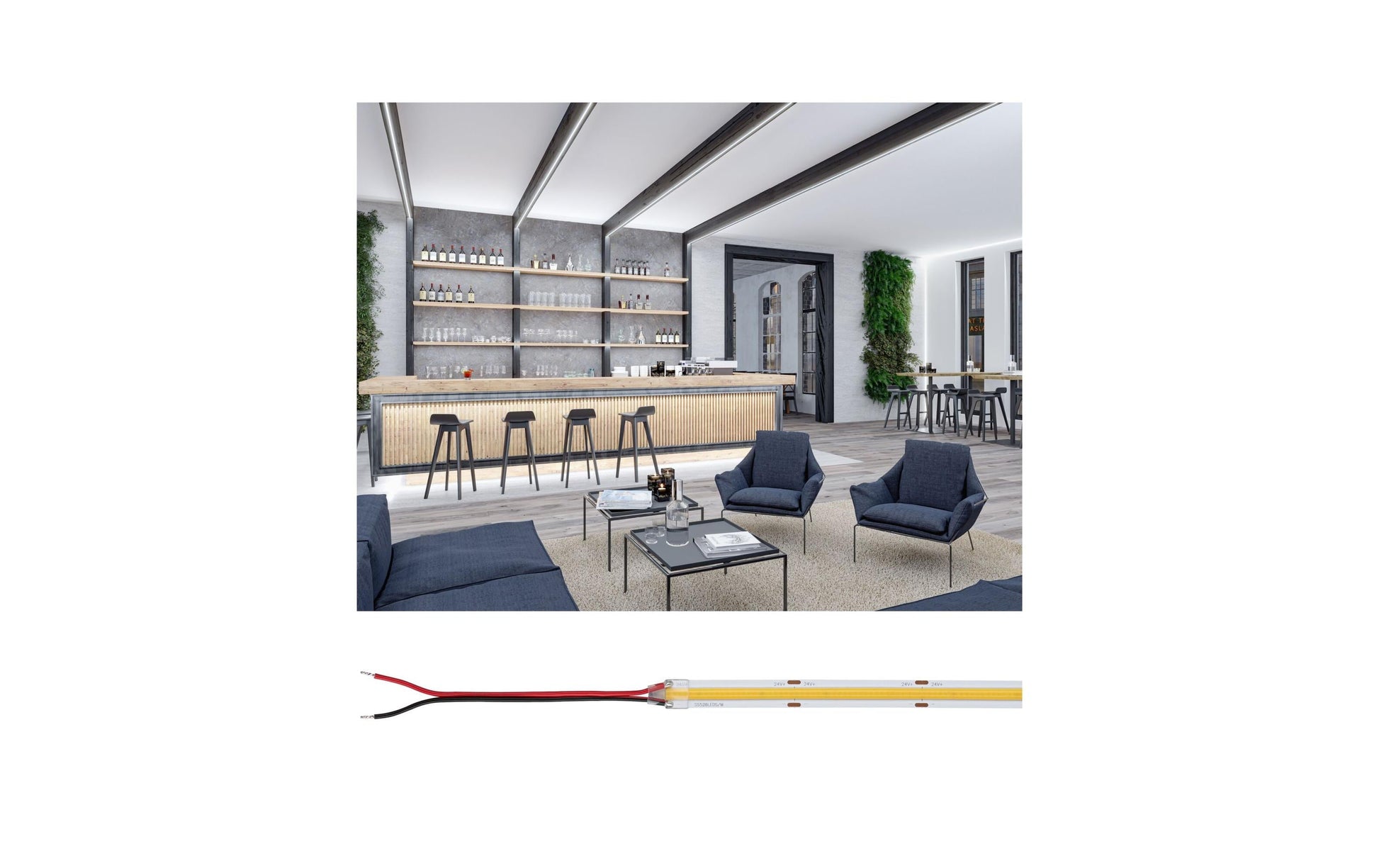 Paulmann LED-Strip 5 m – Neutralweiss 4000 K, 7000 lm, 68 W – IP20 – Weiss