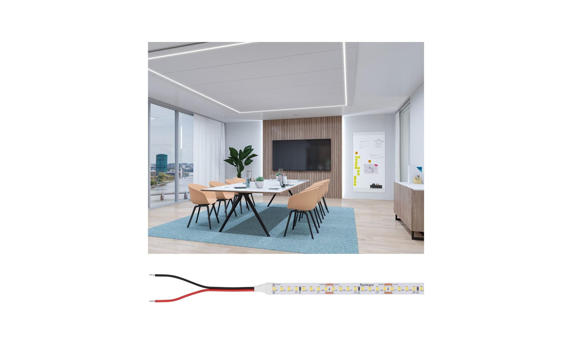 Paulmann LED-Strip – 5 m, 8000 lm, 62 W, 6500 K, dimmbar, weiss, 24 V