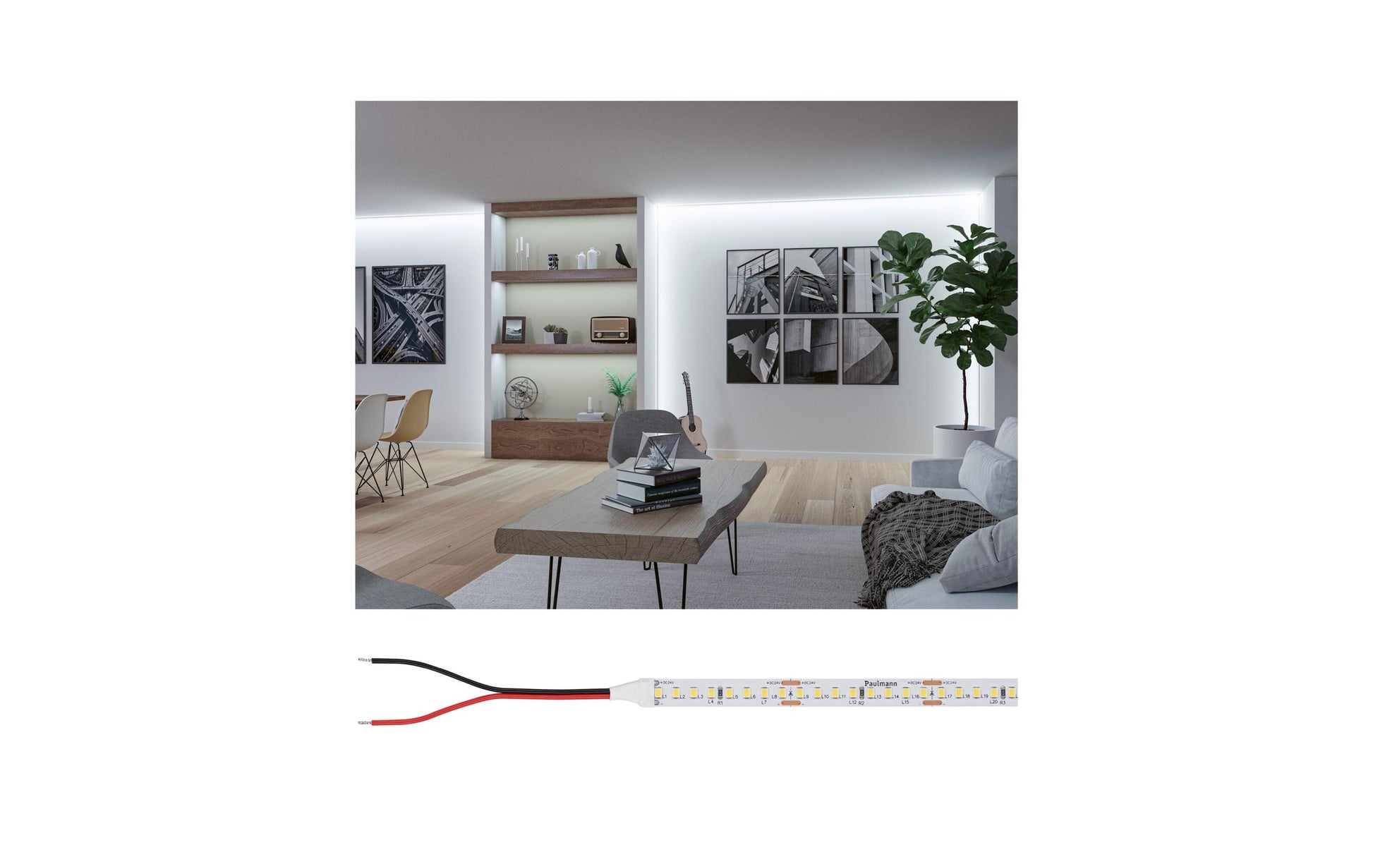 Paulmann LED-Strip Silver ProLED – 5 m, 7750 lm, 50 W, 6500 K, dimmbar, weiss