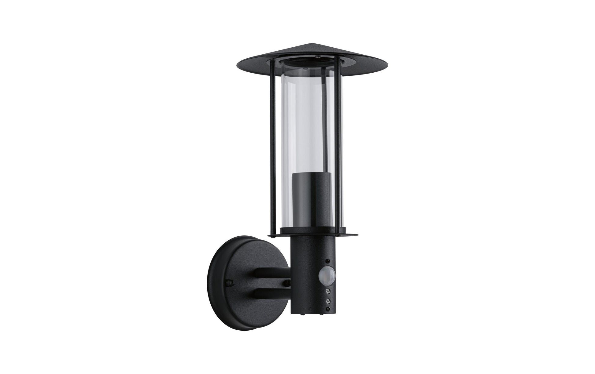 Paulmann Aussenwandleuchte – 32,7 cm – 15 W – IP44 – Netzbetrieb – mit Bewegungsmelder – Grau – Glas/Metall