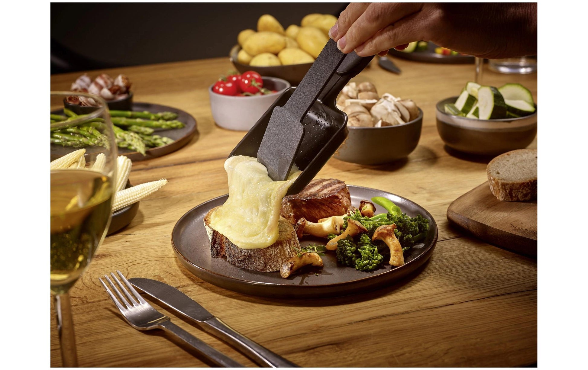 Severin Raclette RG 2360 – 4 Personen, Keramik-Grillplatte, 800 W – schwarz