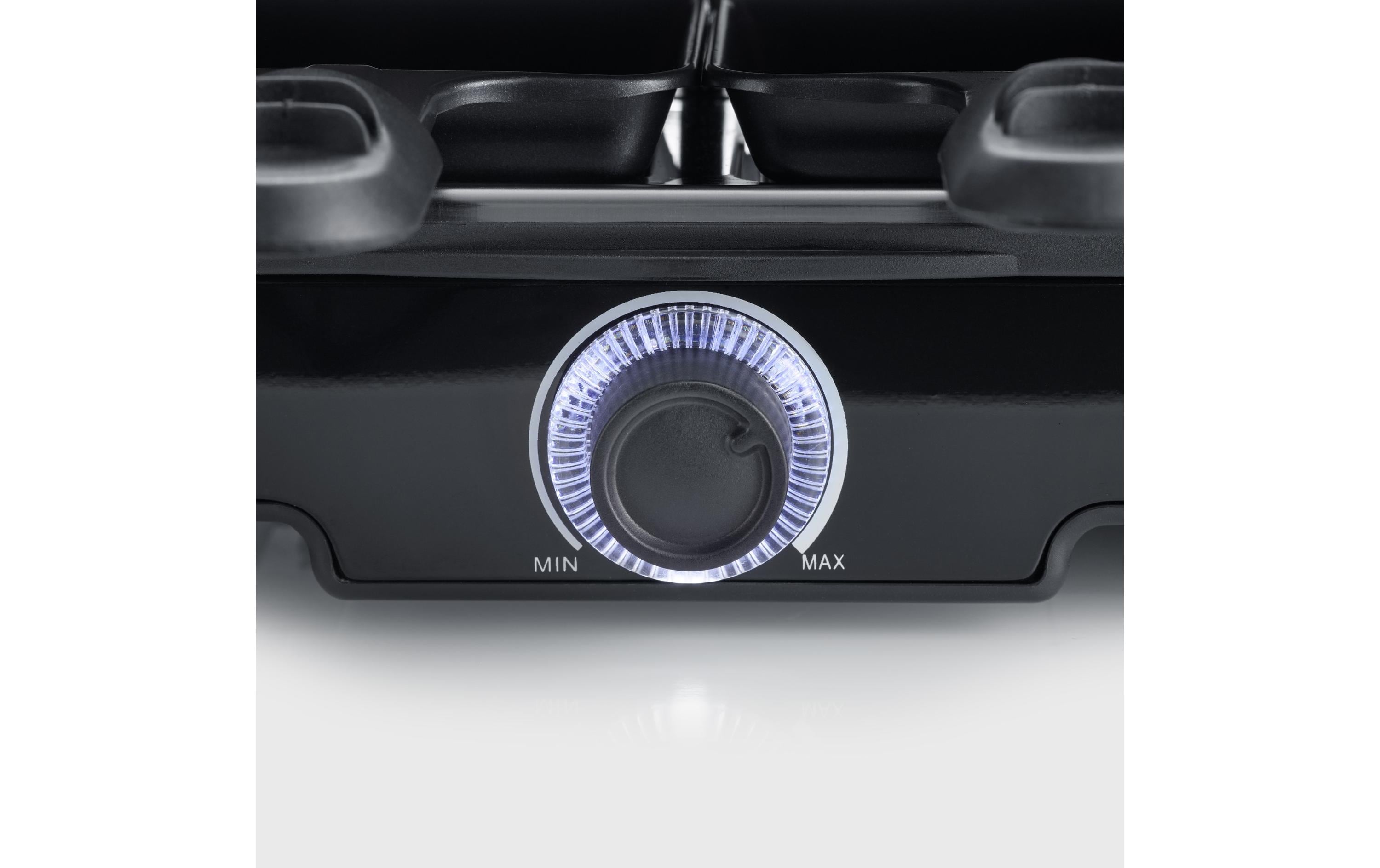 Severin Raclette RG 9670 – 8 Personen, 1400 W, Keramik-Grillplatte – schwarz