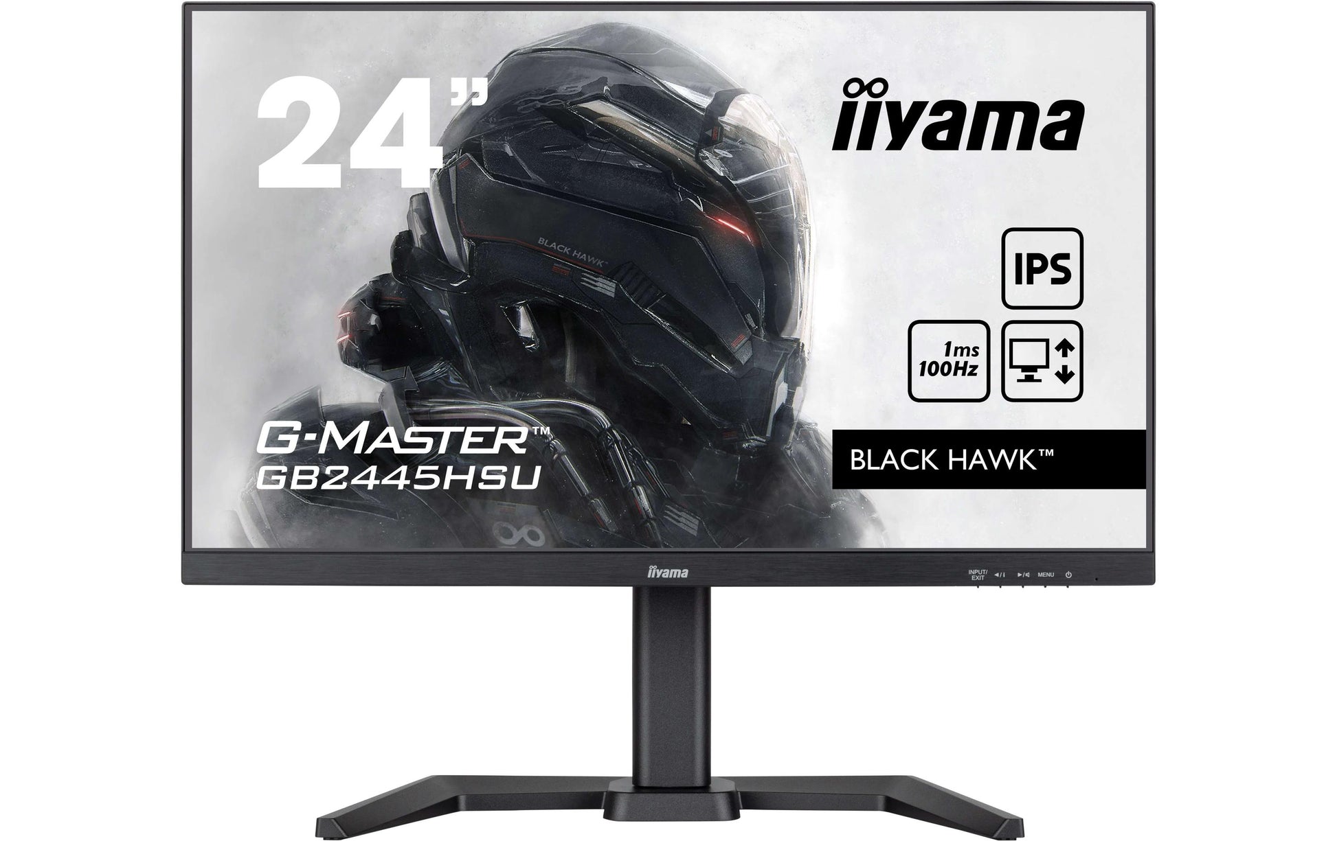 iiyama G-Master – Monitor, 23,8" 1920 × 1080 (Full HD), IPS, 100 Hz, 300 cd/m², Höhenverstellbar (HAS)