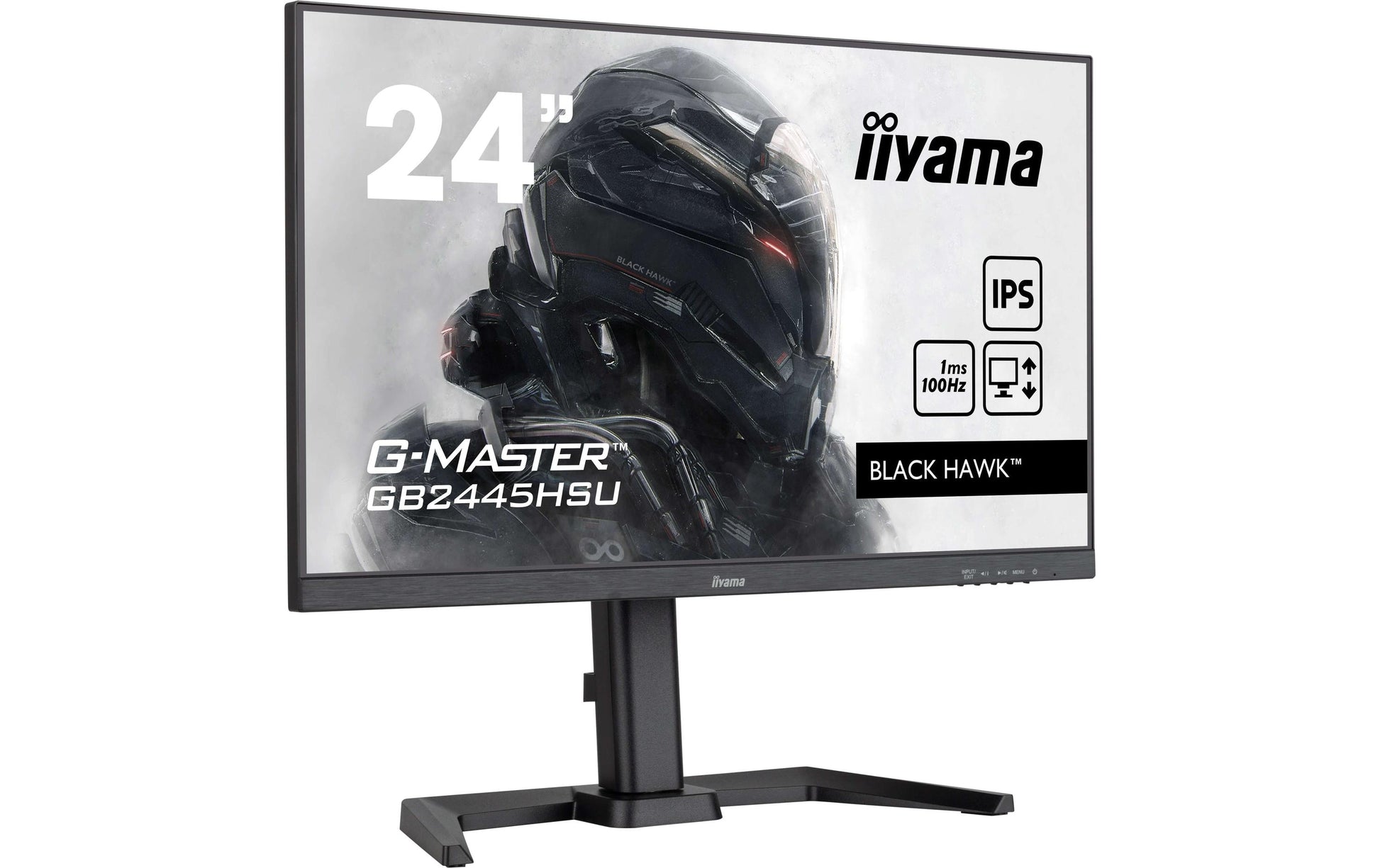 iiyama G-Master – Monitor, 23,8" 1920 × 1080 (Full HD), IPS, 100 Hz, 300 cd/m², Höhenverstellbar (HAS)