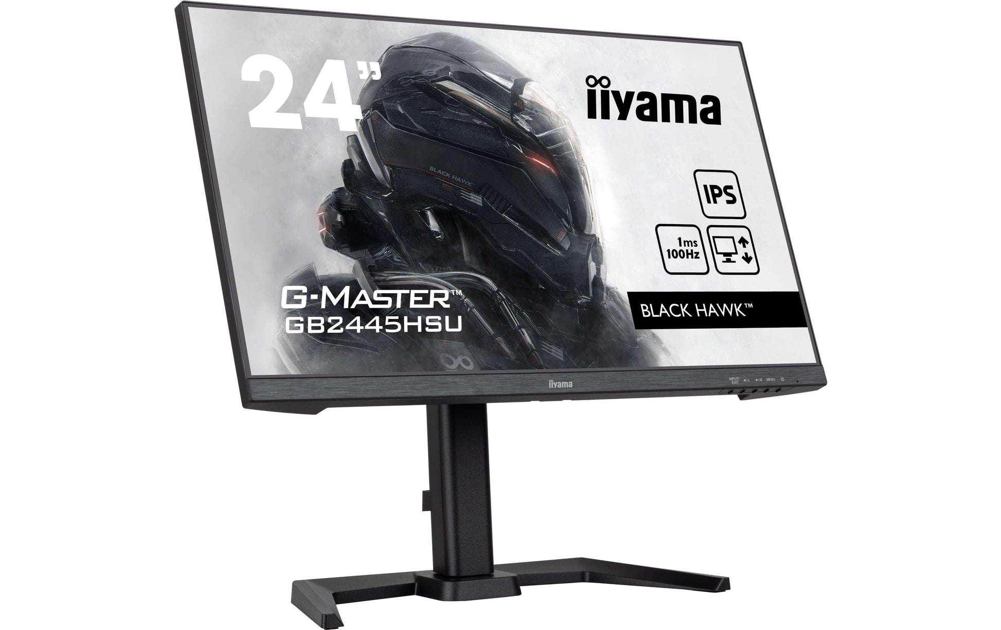 iiyama G-Master – Monitor, 23,8" 1920 × 1080 (Full HD), IPS, 100 Hz, 300 cd/m², Höhenverstellbar (HAS)