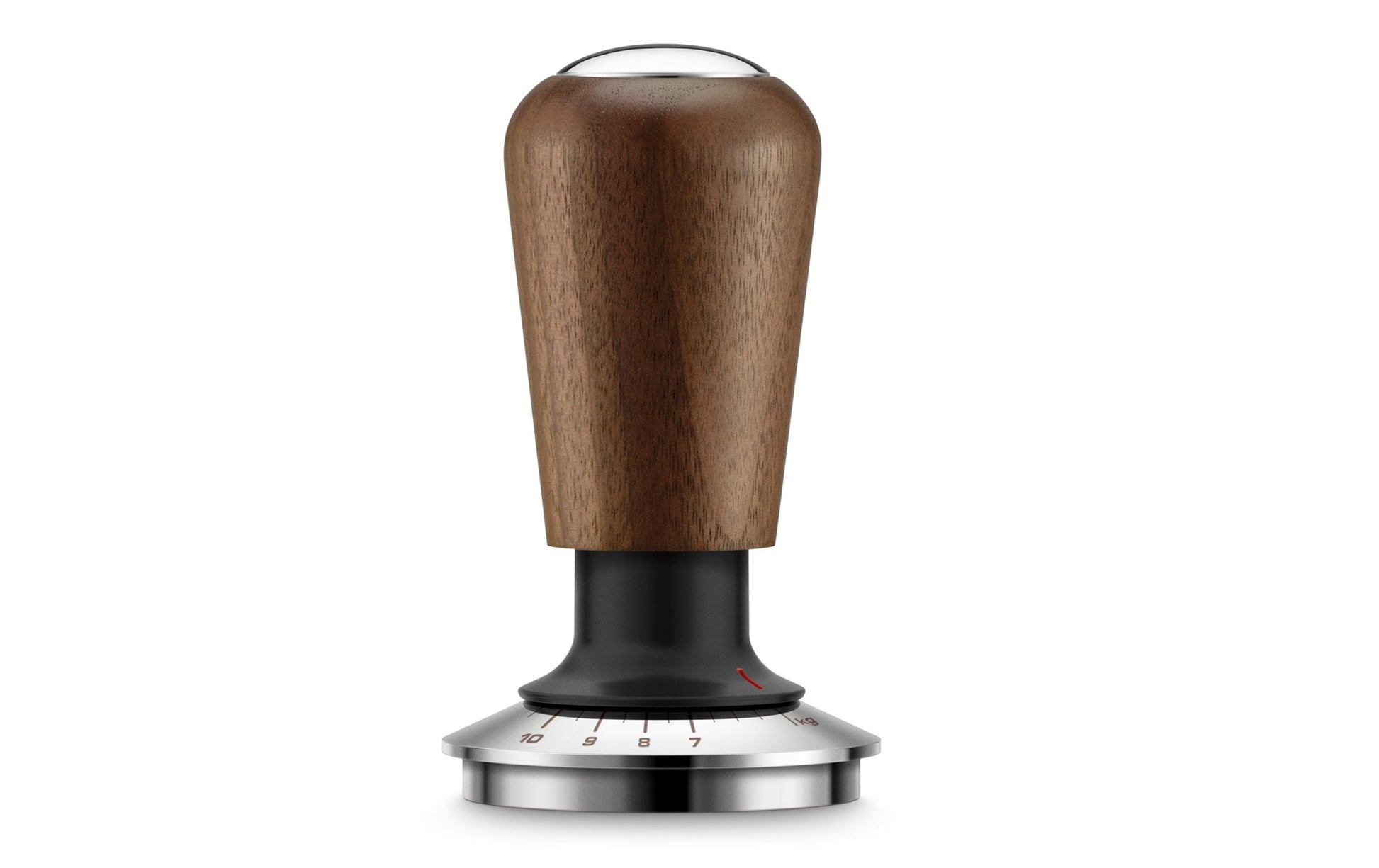 Sage Tamper Kraftmessgerät 54 – Ø 5,4 cm, für 54 mm Siebträger, Edelstahl/Walnuss