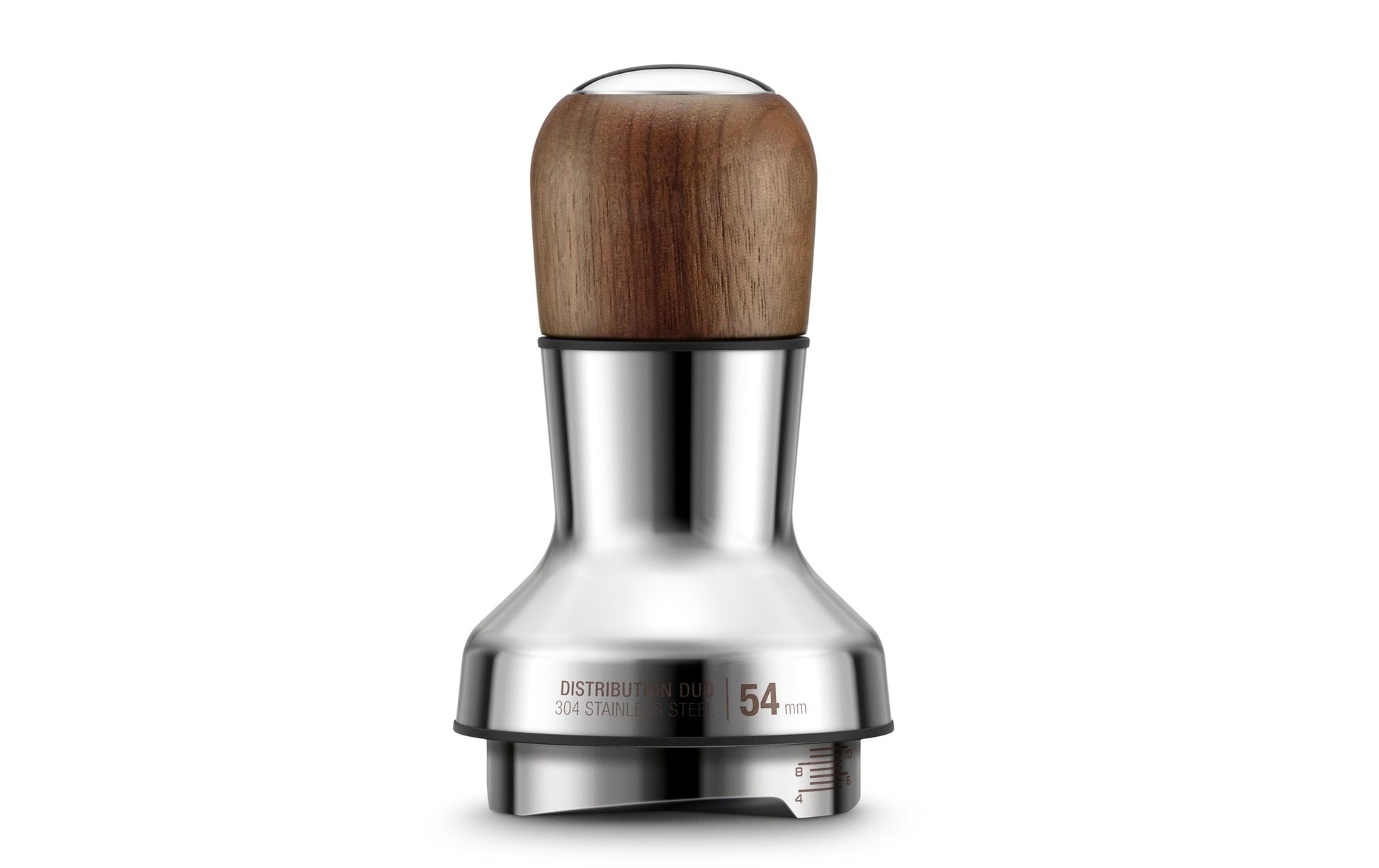 Sage Tamper – Ø 5,4 cm – für 54 mm Siebträger – Walnuss/Edelstahl